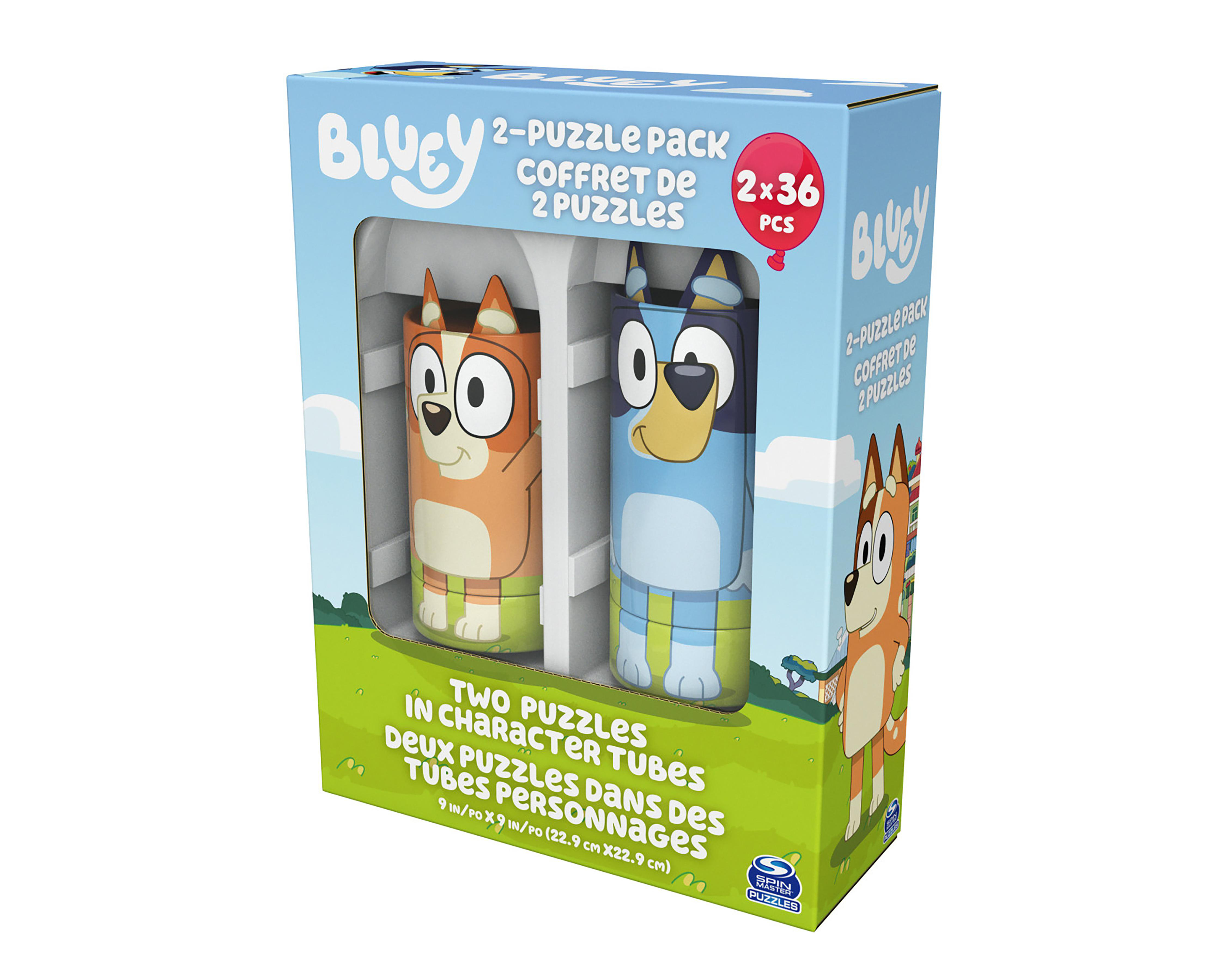Foto 9 pulgar | Rompecabezas de Tubo Spin Master Bluey 72 Piezas