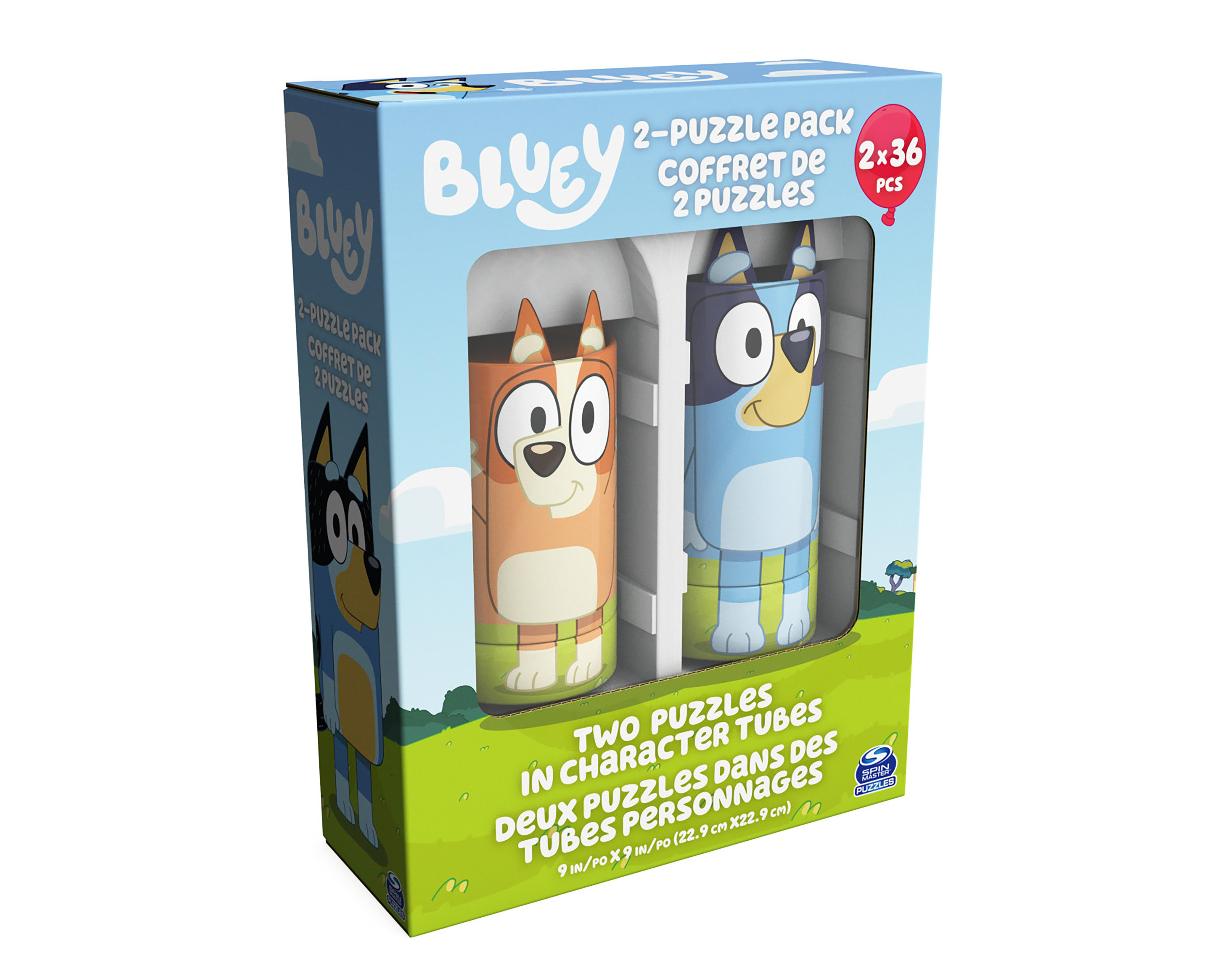 Foto 10 pulgar | Rompecabezas de Tubo Spin Master Bluey 72 Piezas