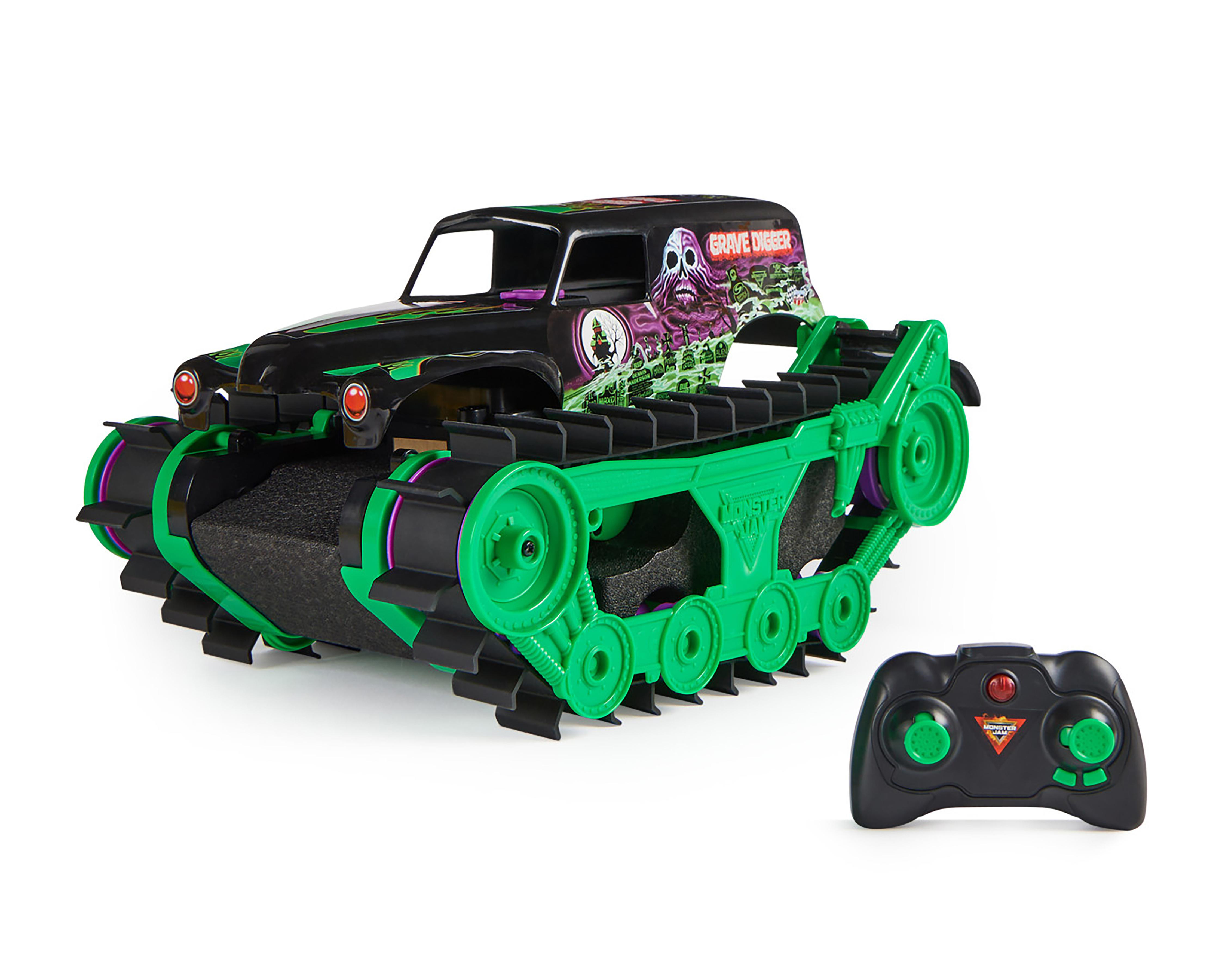 Foto 2 | Tanque a Control Remoto Spin Master Monster Jam Grave Digger Trax