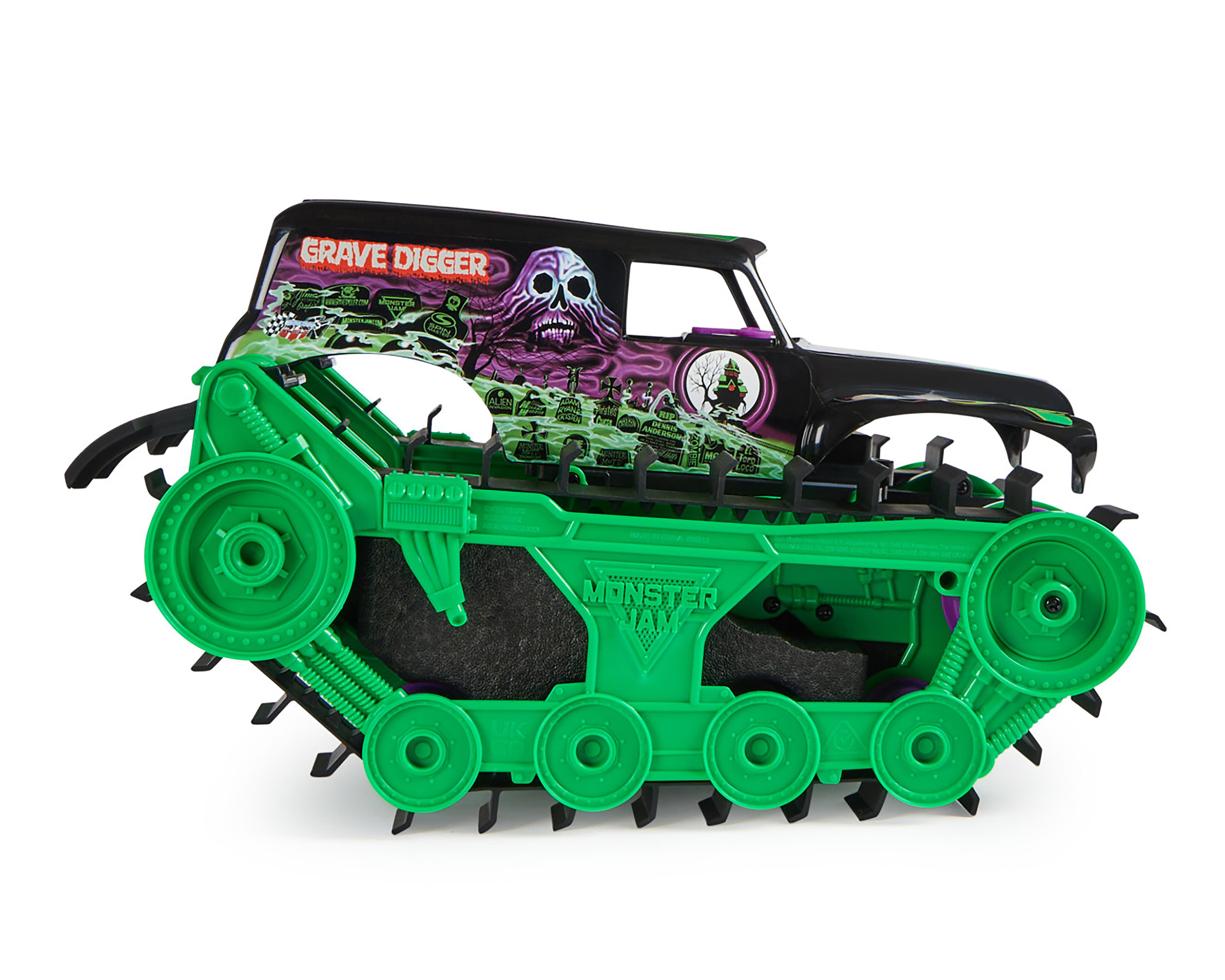 Foto 4 pulgar | Tanque a Control Remoto Spin Master Monster Jam Grave Digger Trax