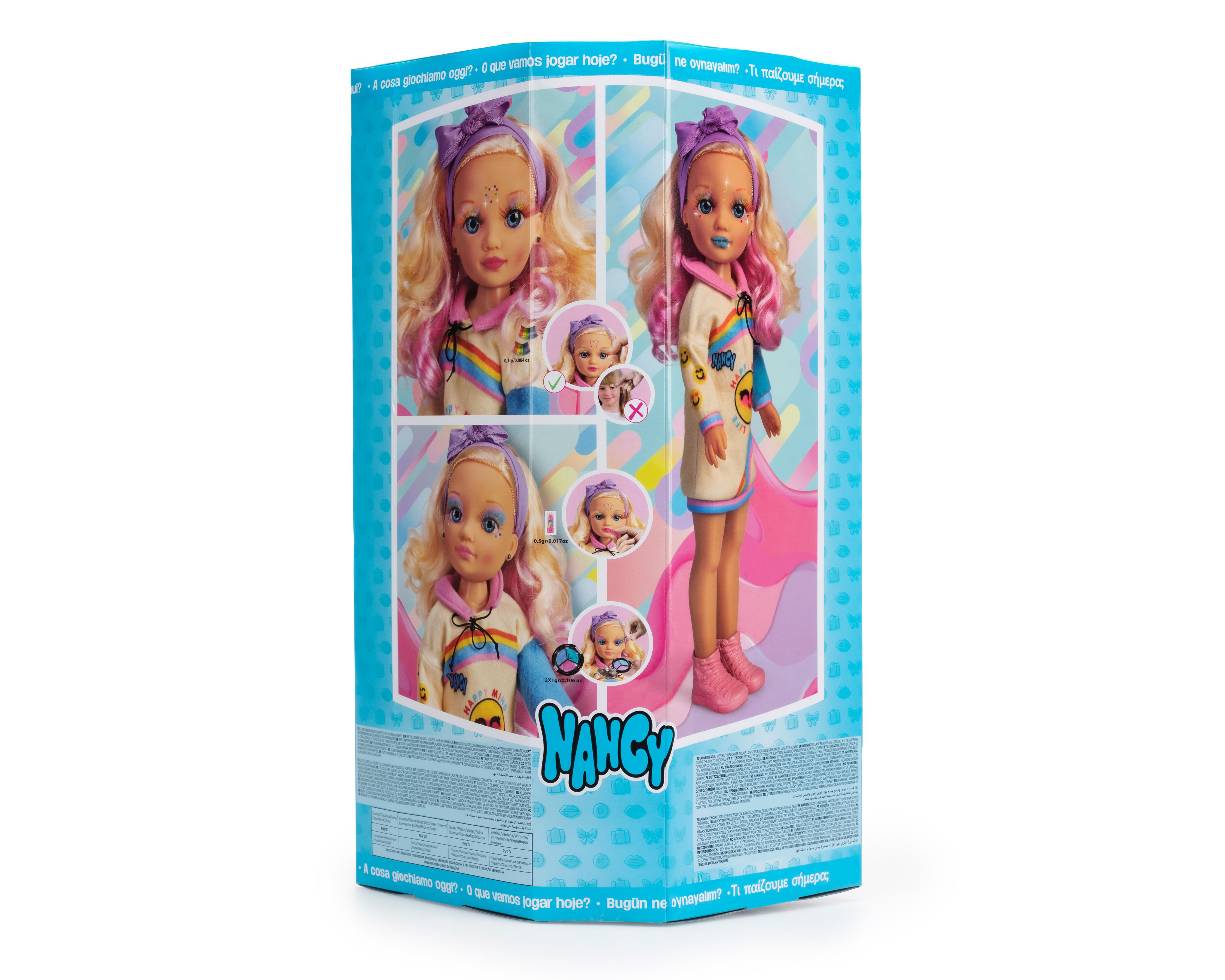 Foto 3 pulgar | Muñeca Nancy Maquillaje de Arcoíris