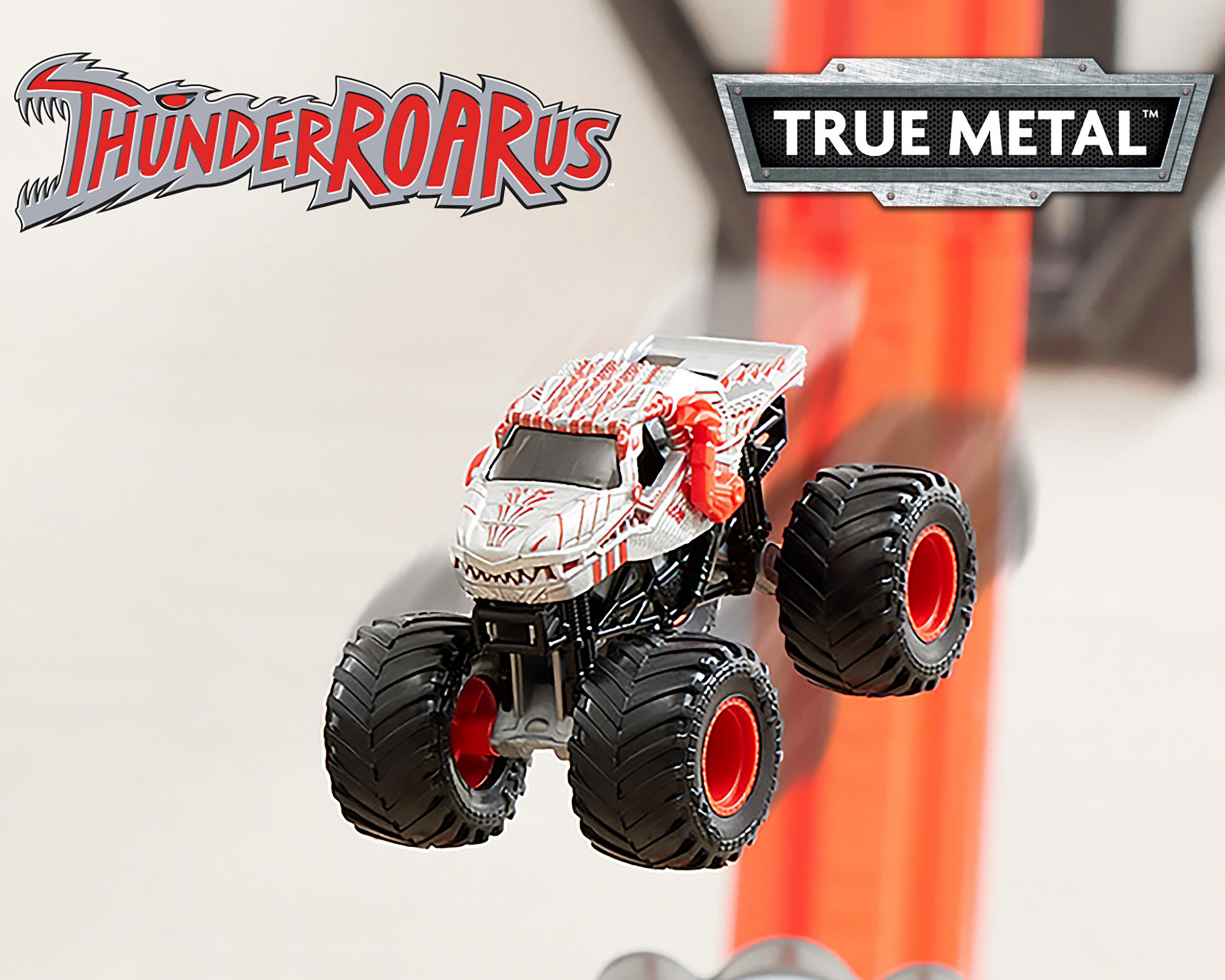 Foto 4 pulgar | Pista de Carreras Monster Jam Spin Master Thunder Roaurus Drop