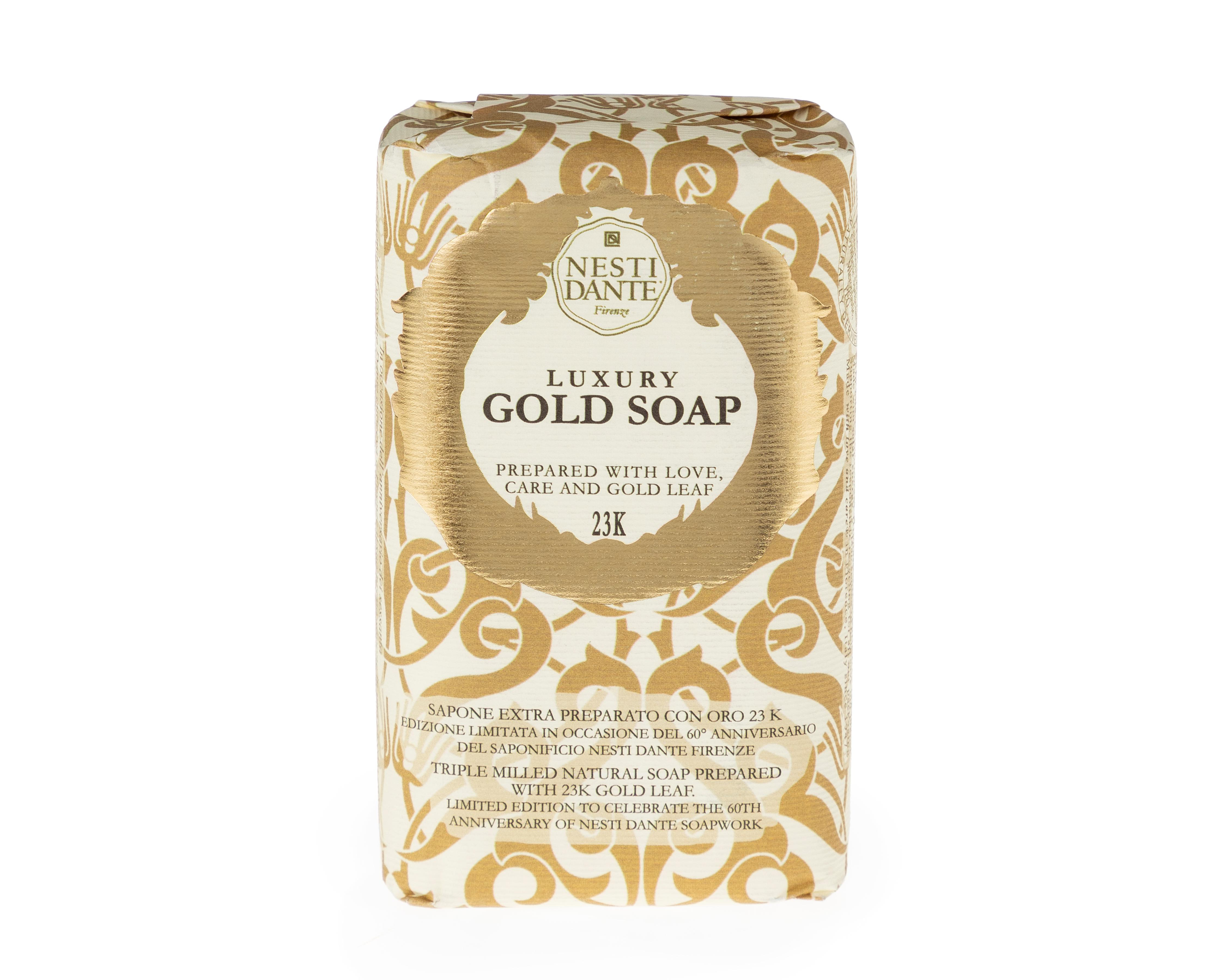 Jabón en Barra Nesti Dante para Cuerpo Luxury Gold Soap 250 g