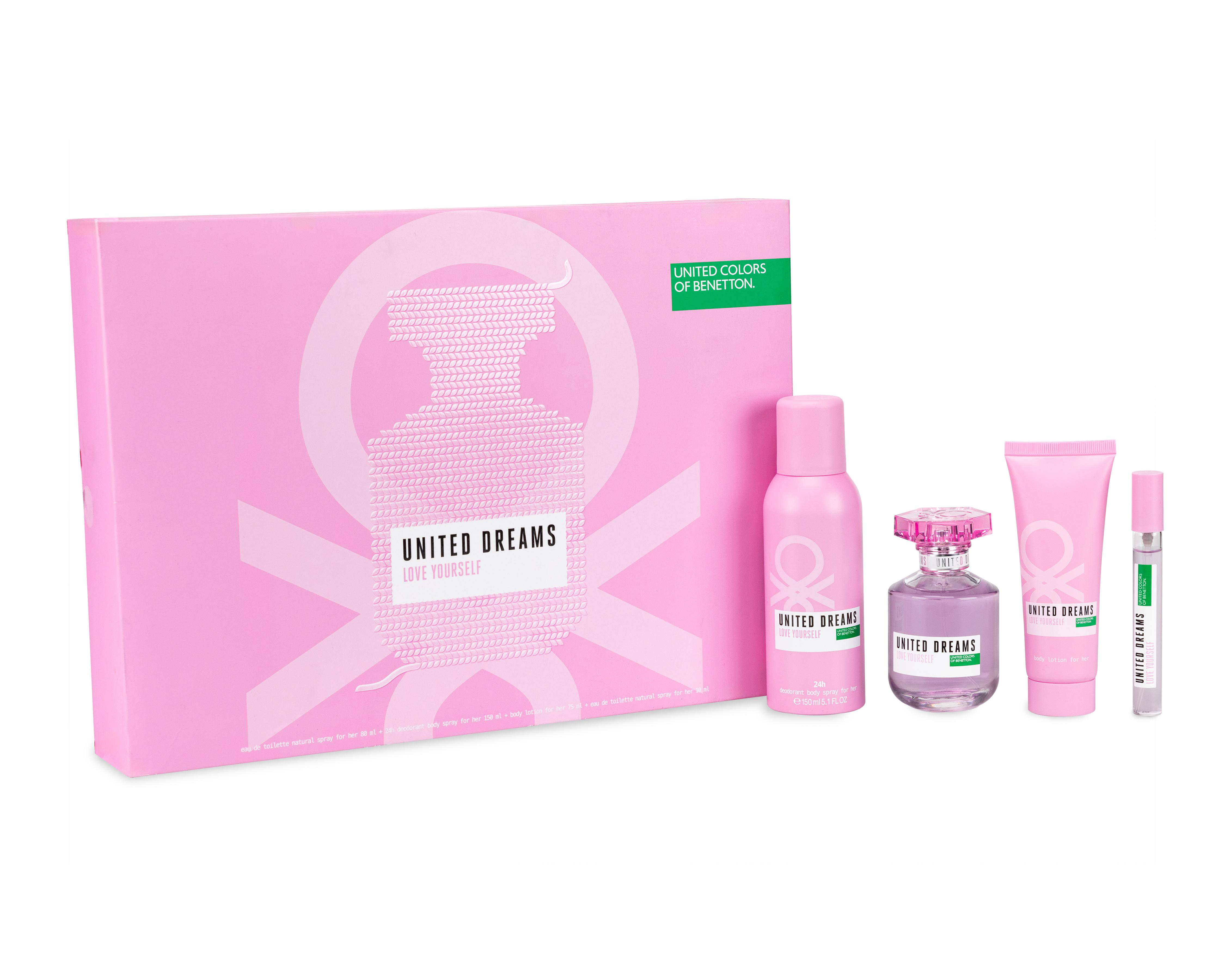 Foto 2 pulgar | Estuche para Mujer United Colors Of Benetton Love Yourself 4 Piezas