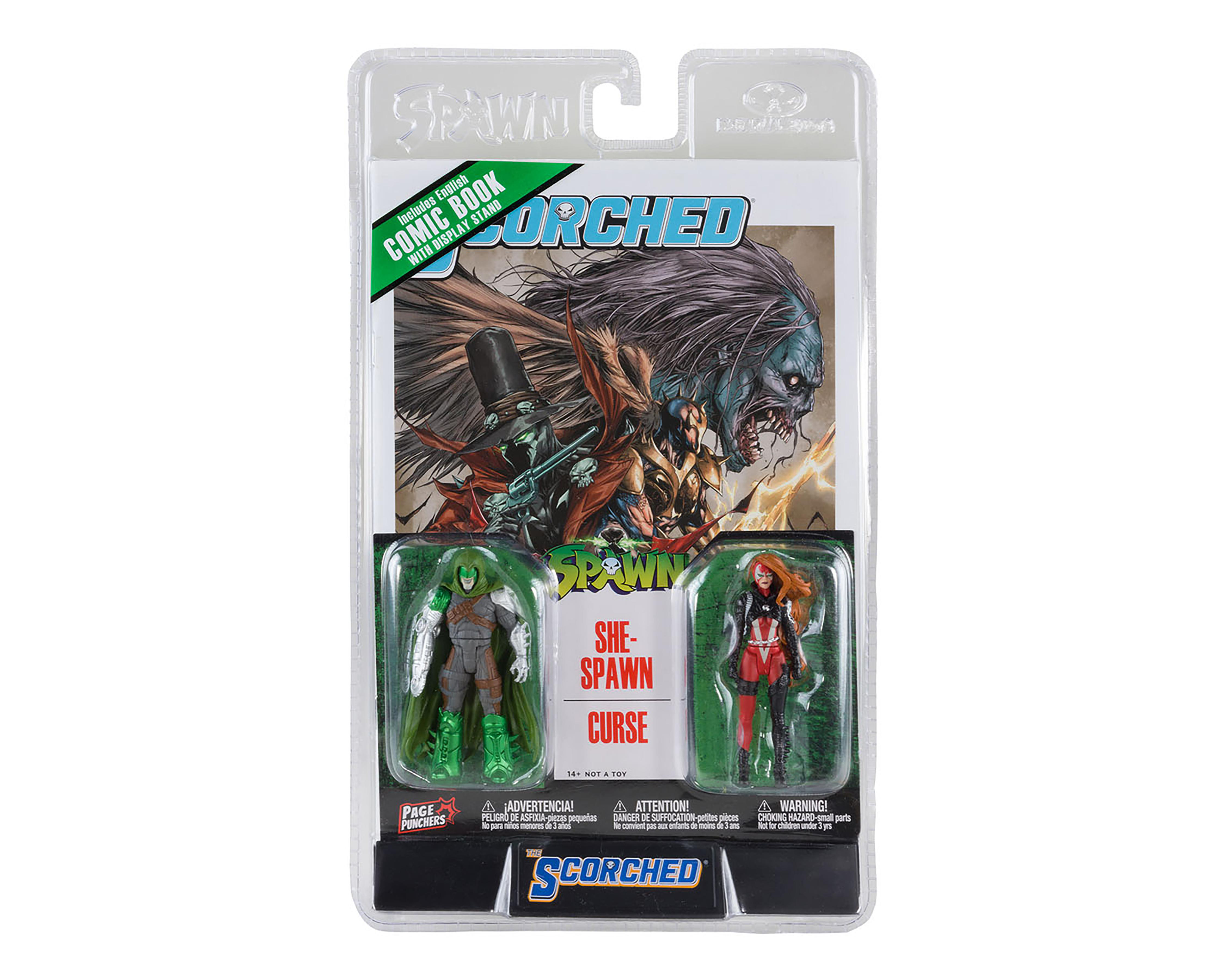 She Spawn y Curse McFarlane con Comic Scorched