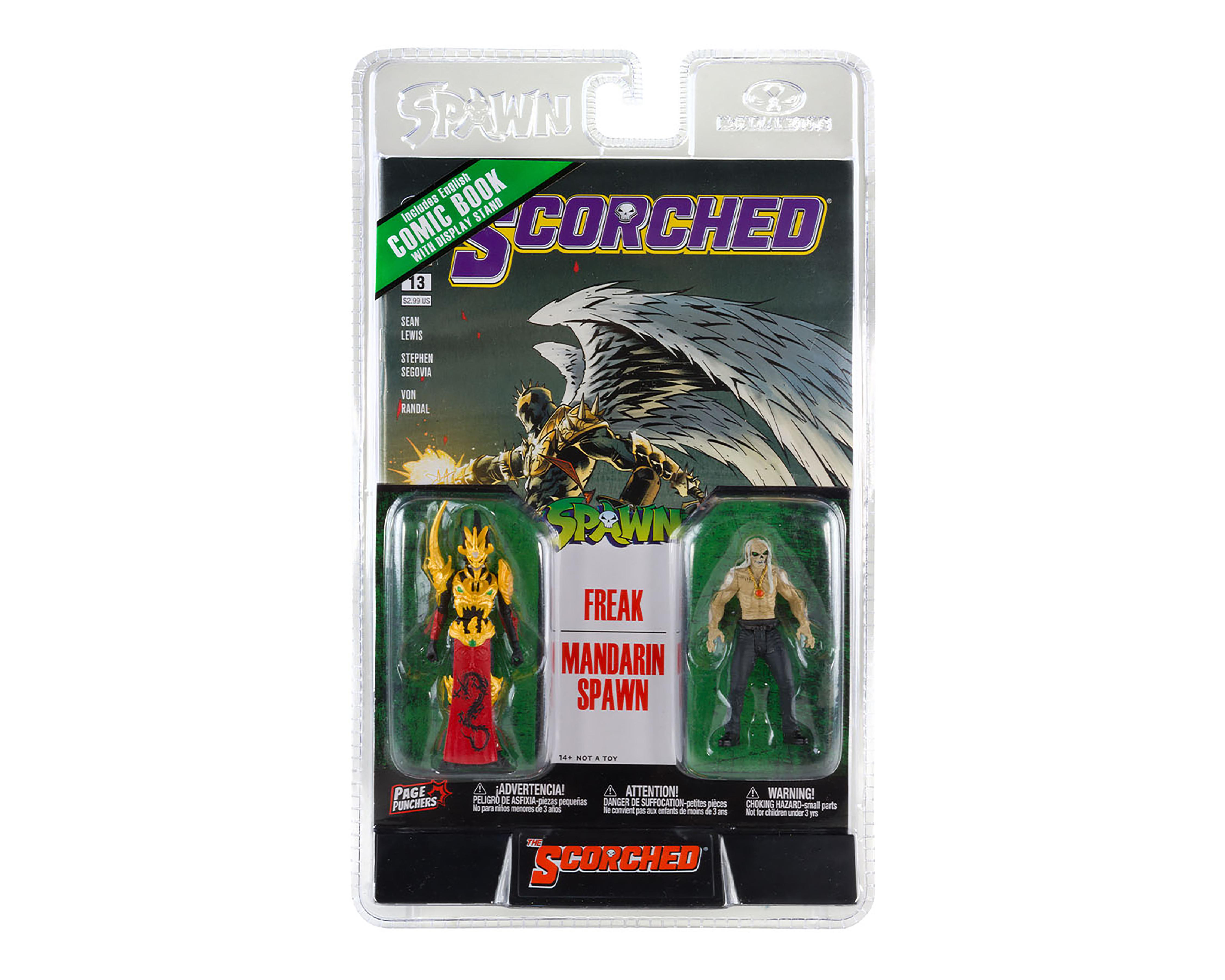 Foto 2 pulgar | Freak y Mandarin Spawn McFarlane con Comic Scorched