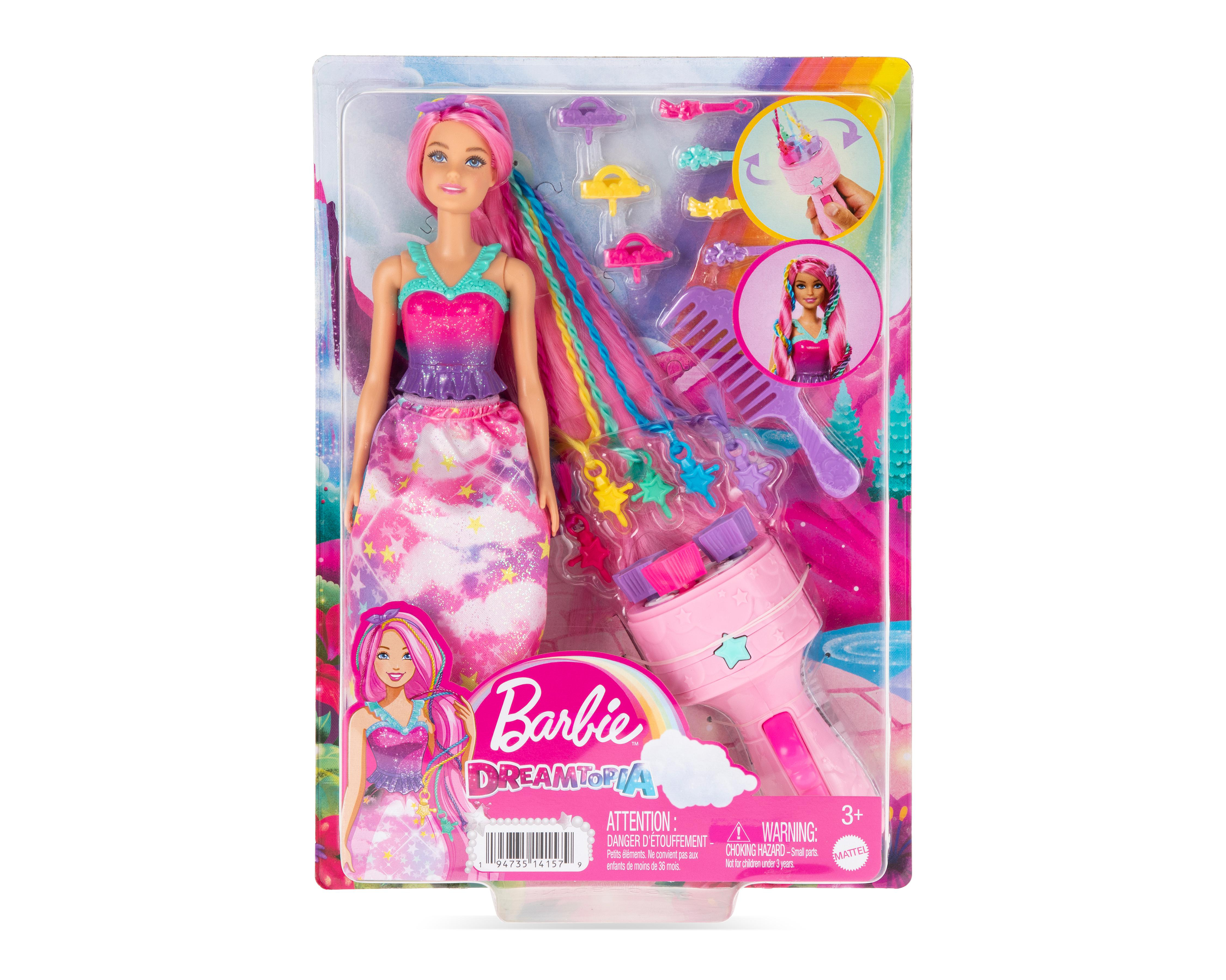 Foto 2 pulgar | Muñeca Barbie Dreamtopia Princesa Trenzas Mágicas