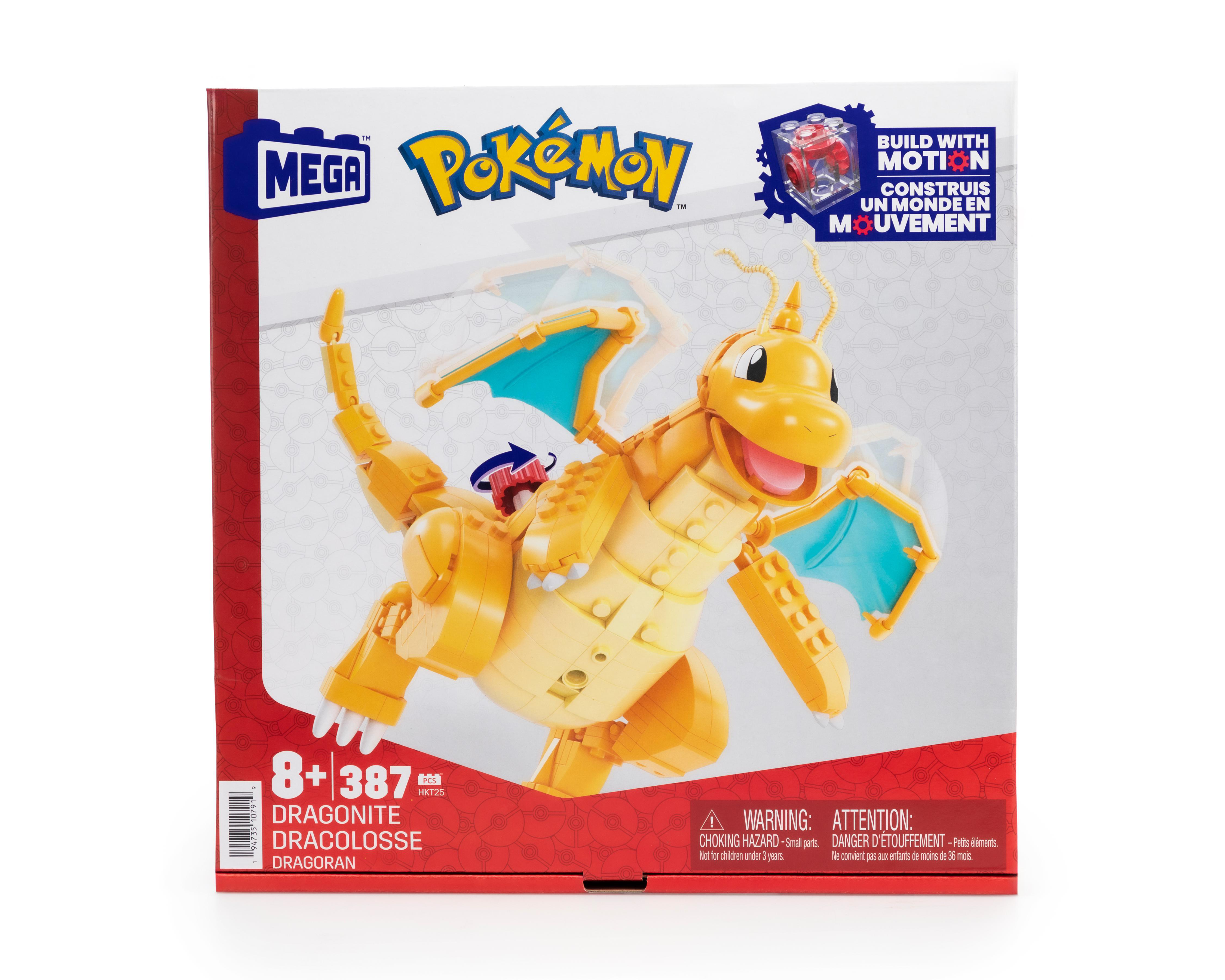 Bloques de Construcción Mega Pokémon Dragonite 387 Piezas