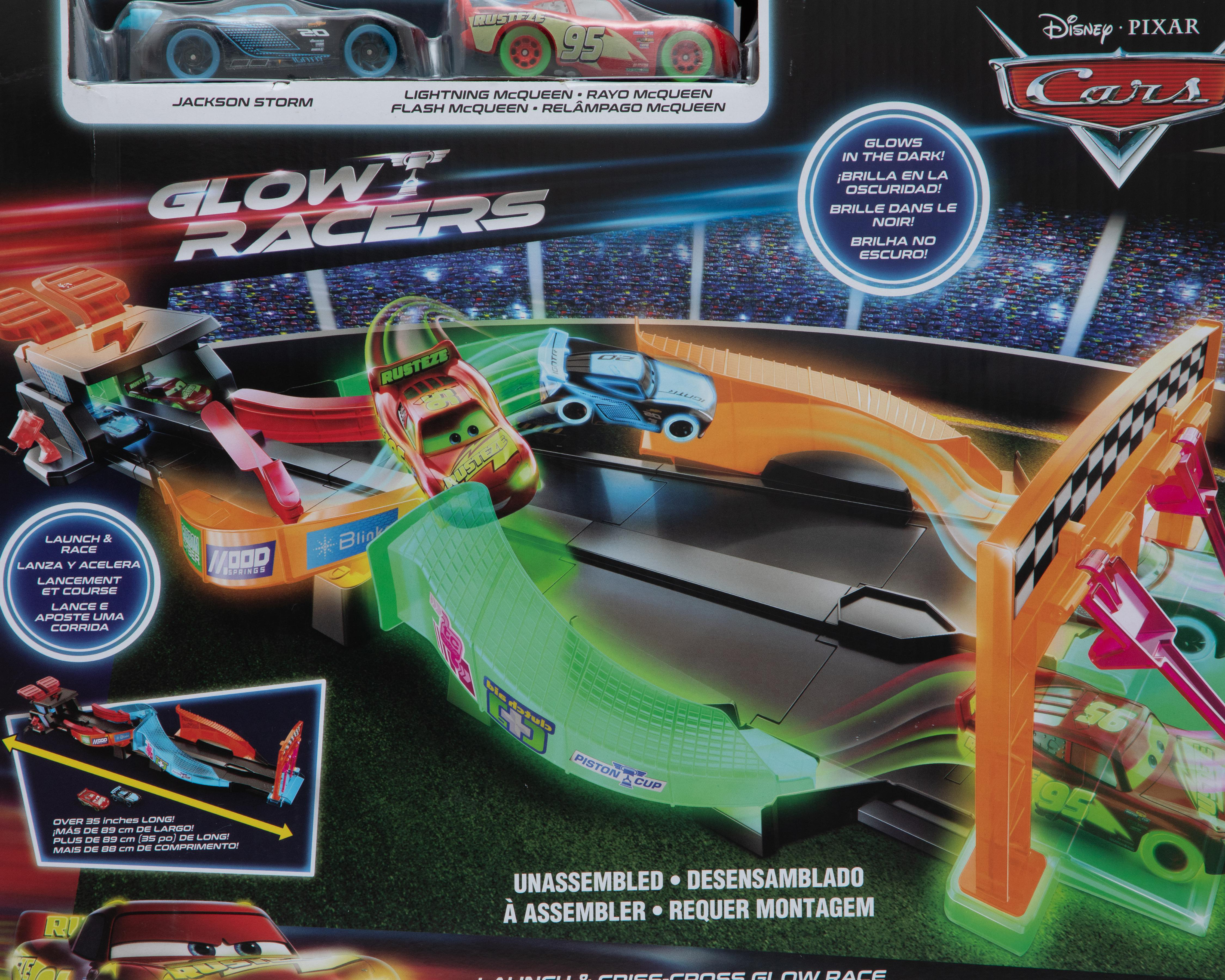 Foto 4 pulgar | Pista de Carreras Mattel Disney Cars Glow Race Lanza y Cruza