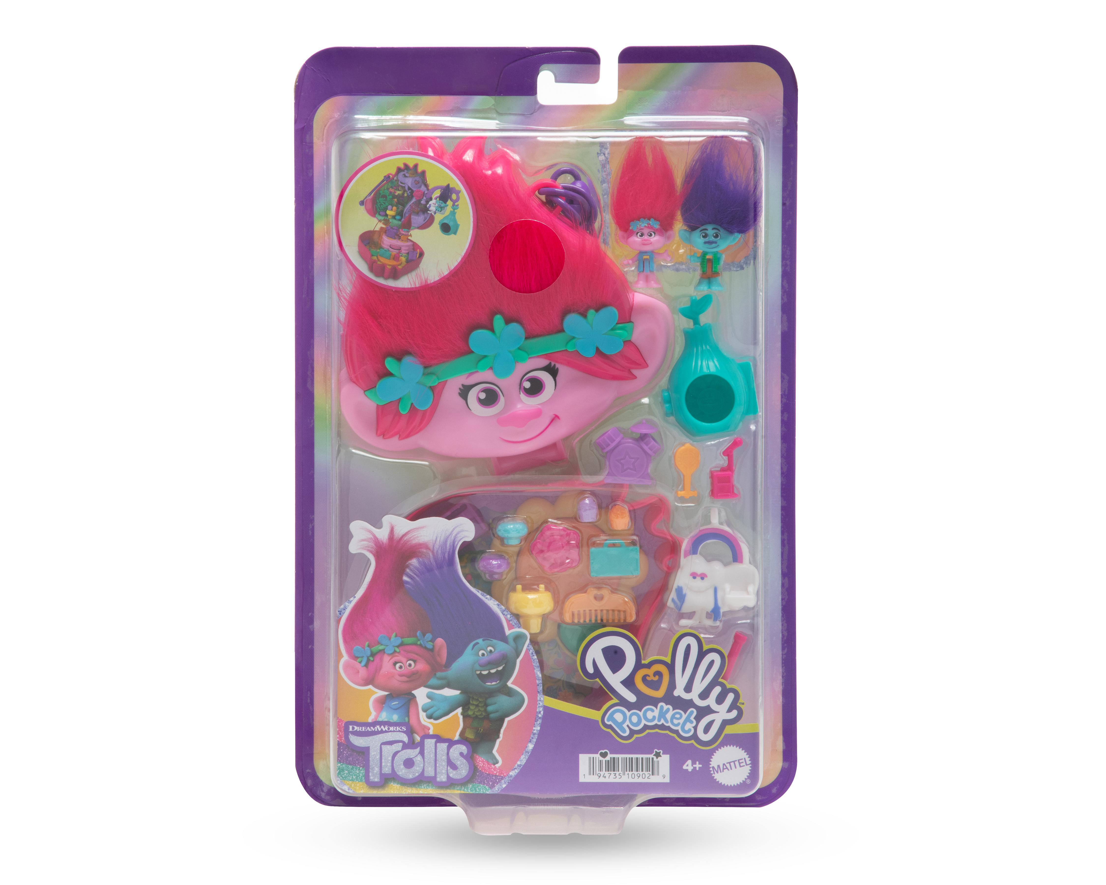 Estuche Polly Pocket Trolls con Accesorios