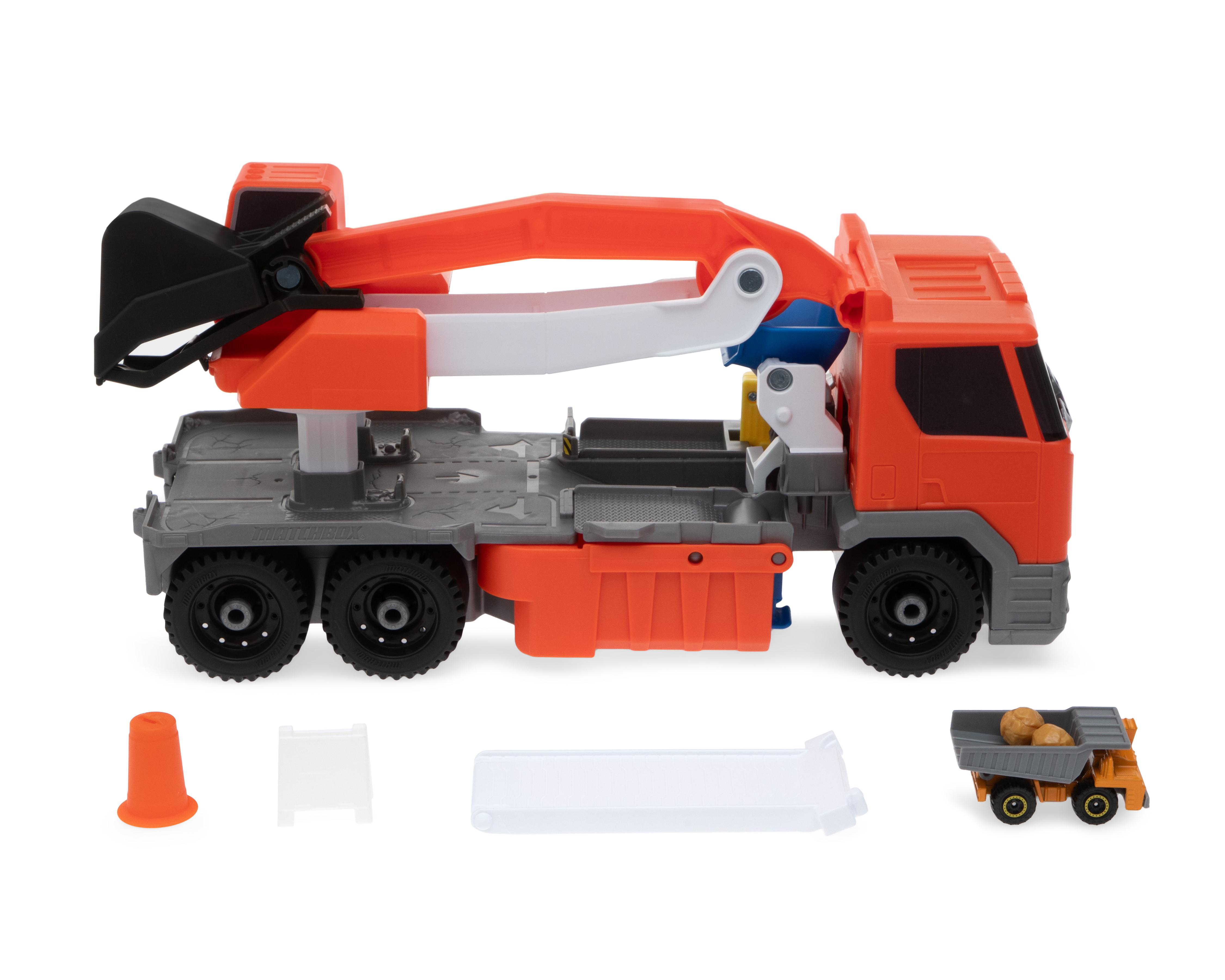 Vehículo Mattel Matchbox Action Drivers Transforming Excavator