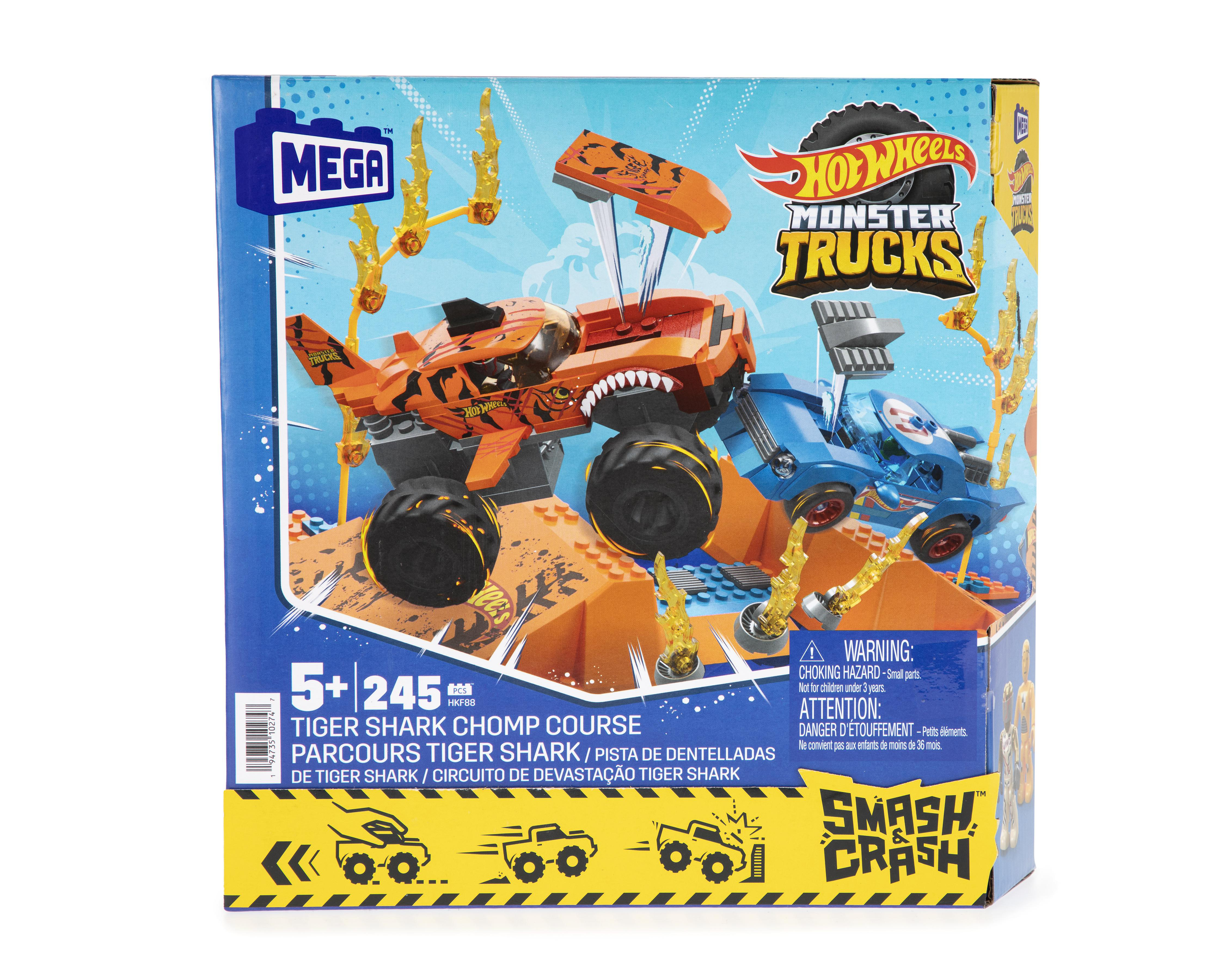 Bloques de Construcción Hot Wheels Pista de Dentelladas de Tiger Shark