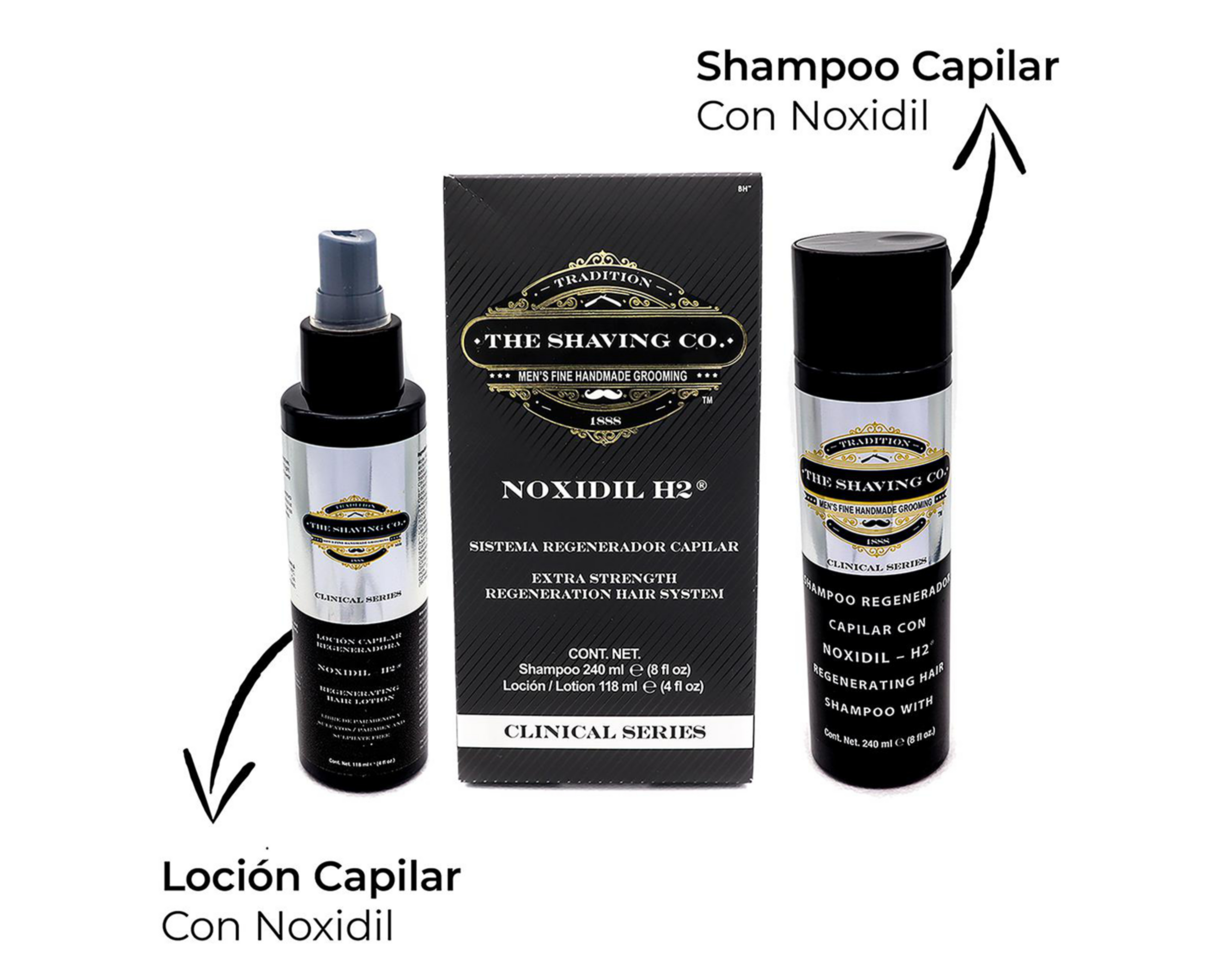 Foto 2 | Shampoo + Loción Capilar The Shaving Co con Noxidil