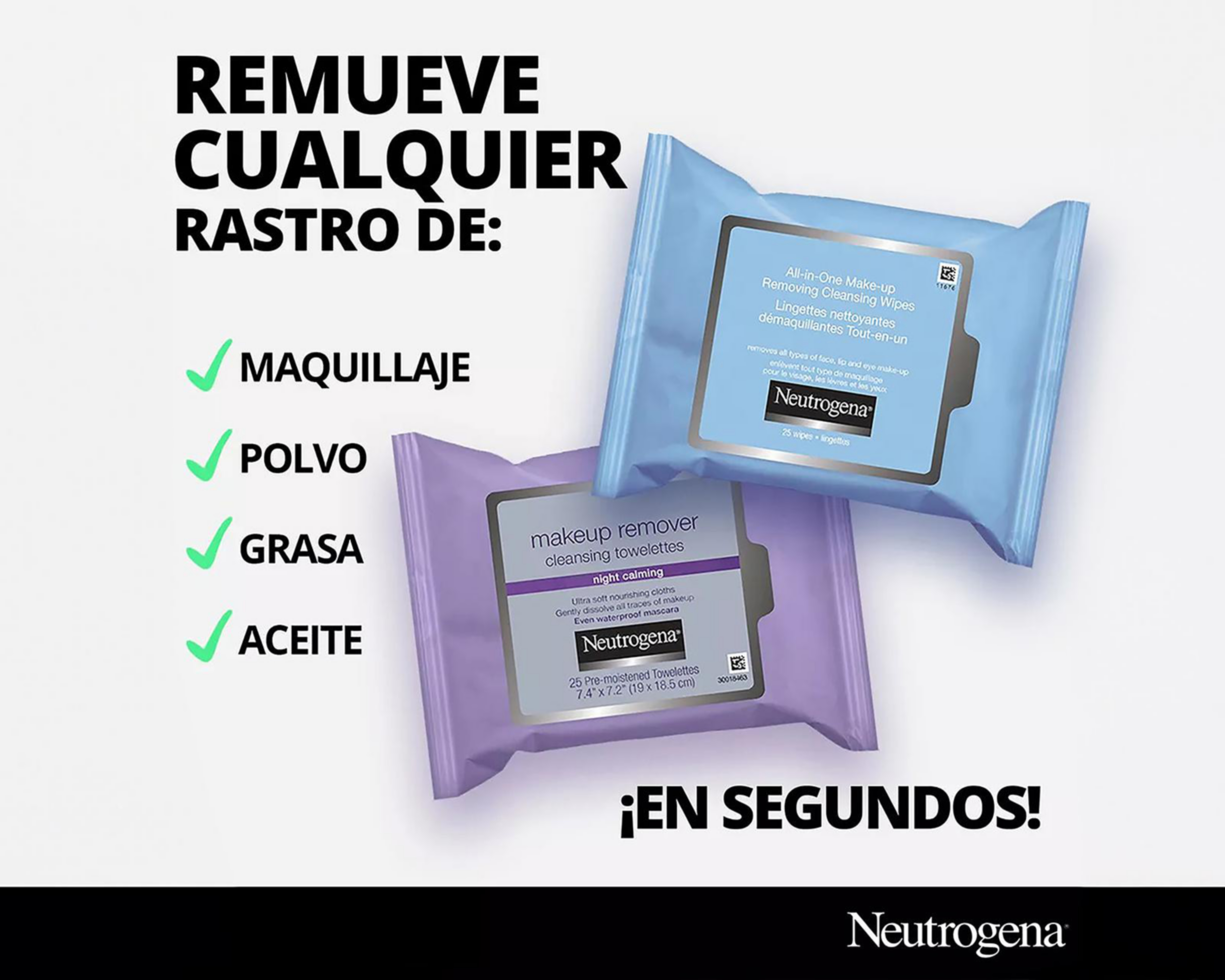 Foto 4 | Toallitas Desmaquillantes Neutrogena All in One 25 Piezas