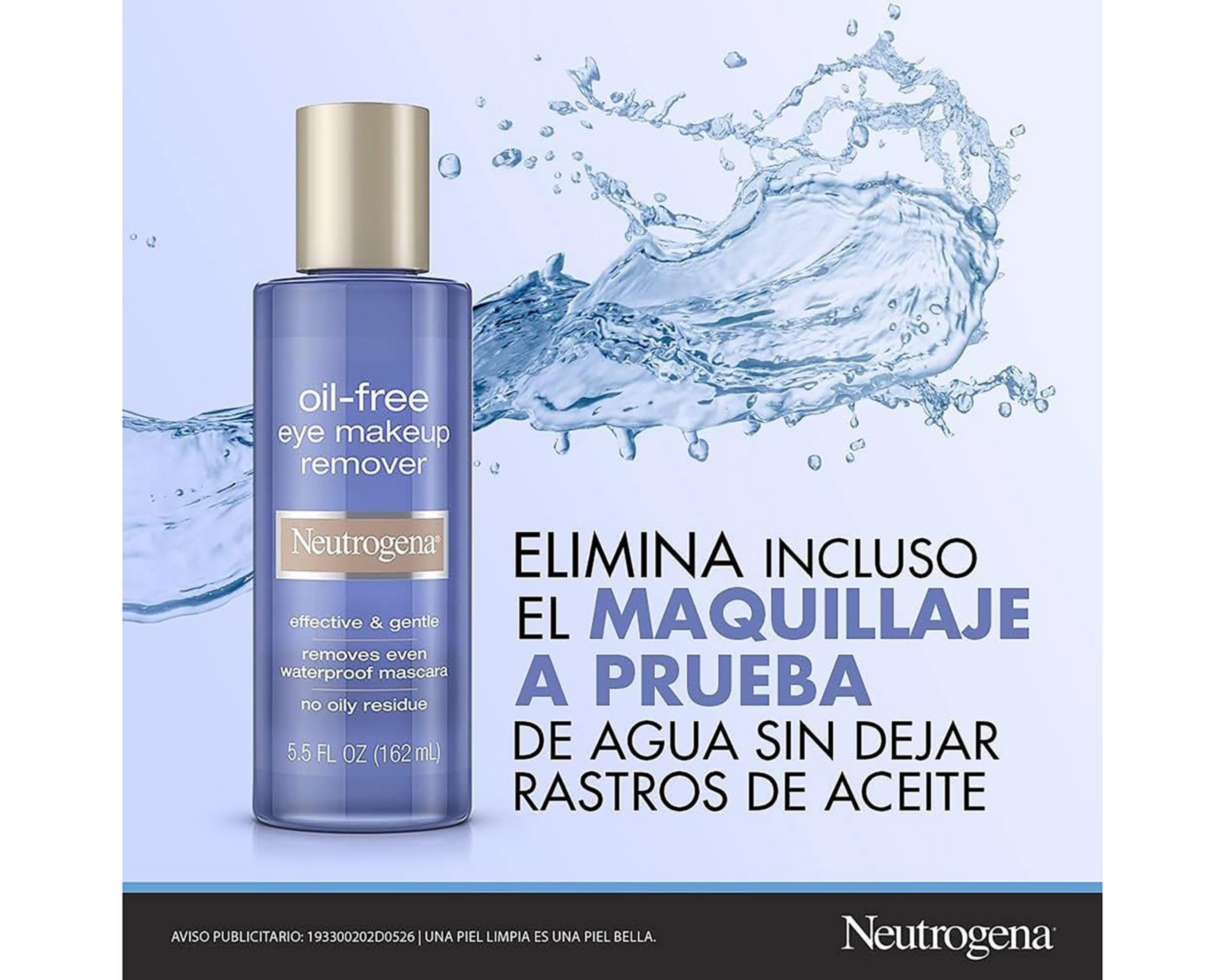 Foto 3 | Desmaquillante Bifásico Neutrogena para Contorno de Ojos 162 ml