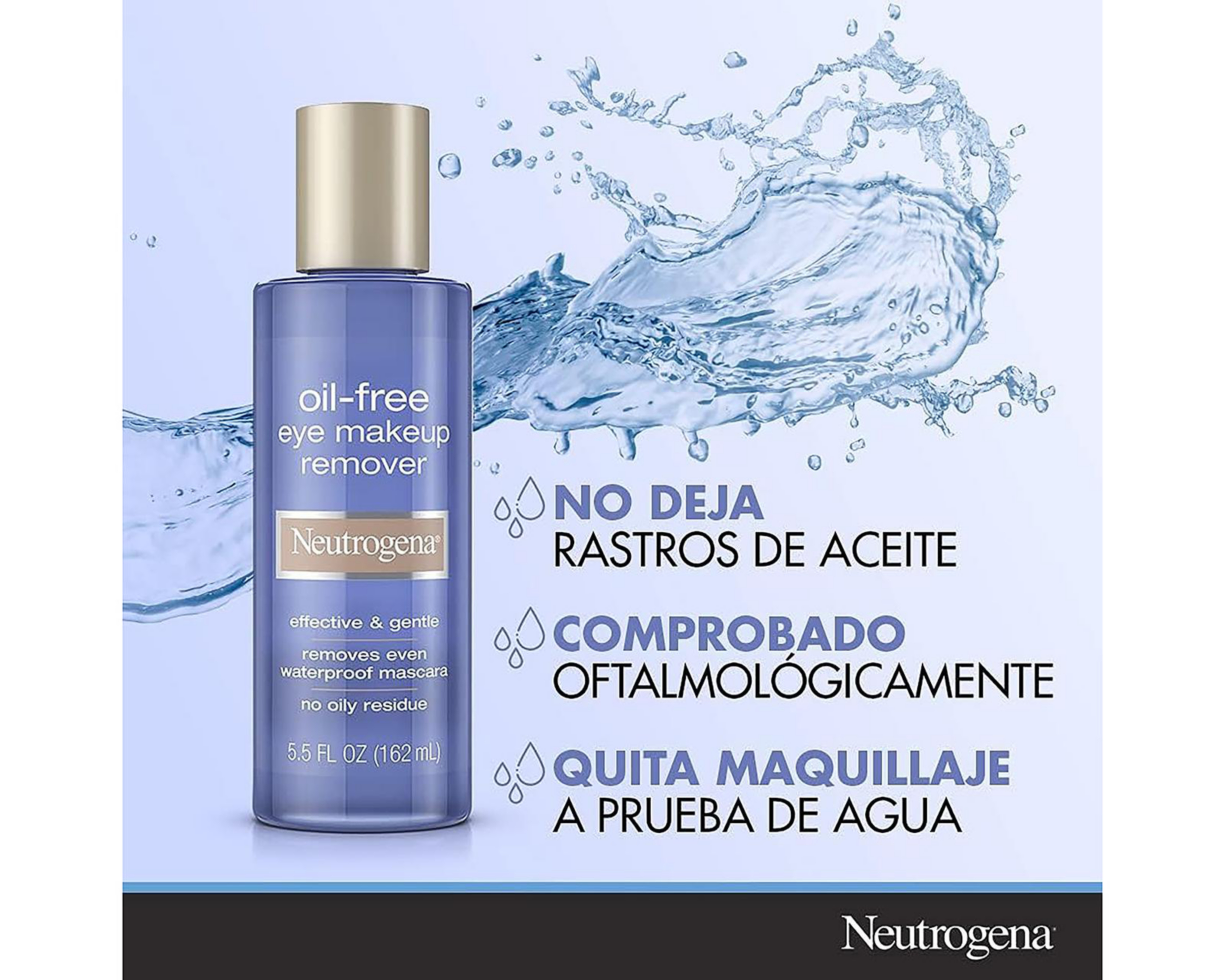 Foto 4 | Desmaquillante Bifásico Neutrogena para Contorno de Ojos 162 ml