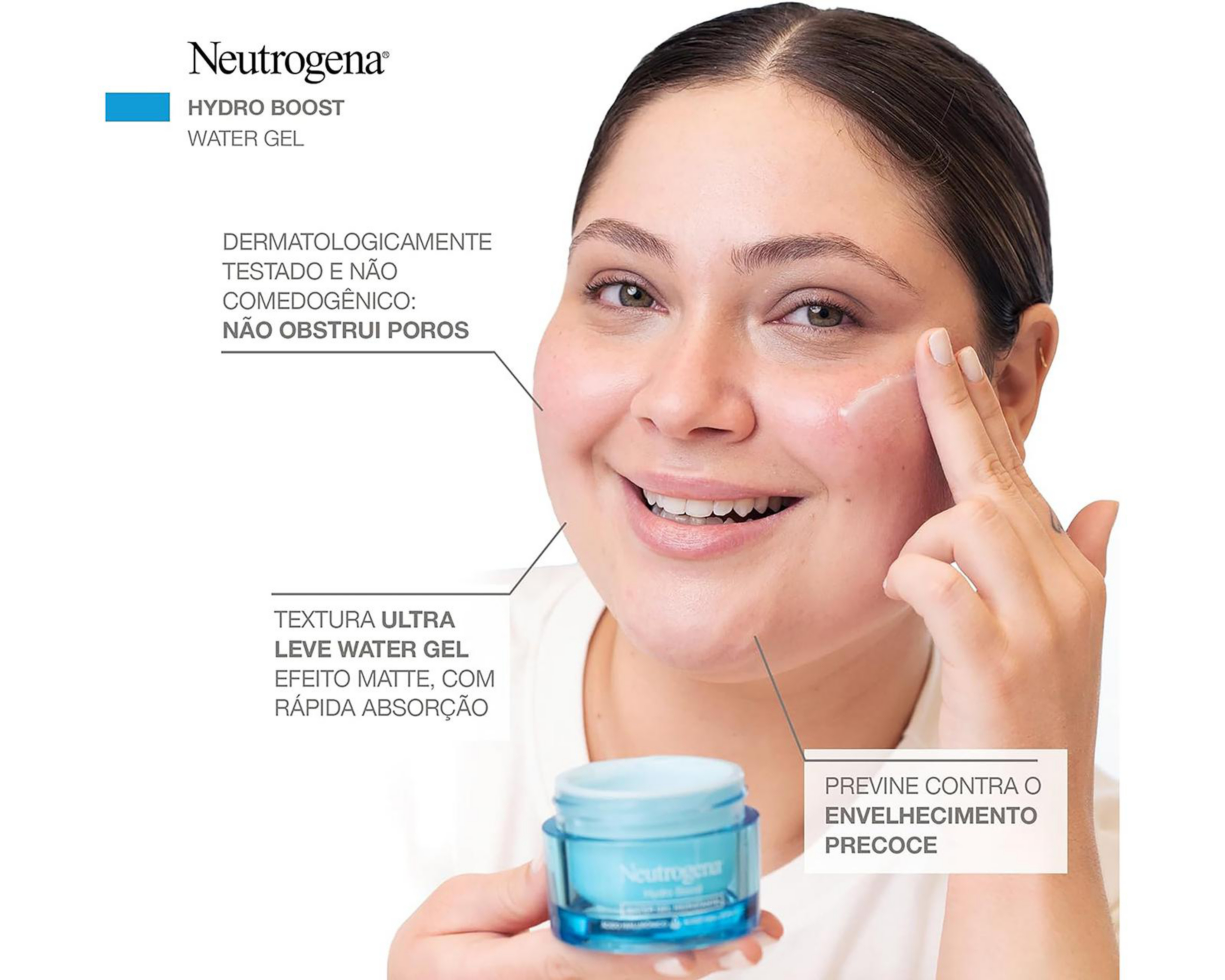 Foto 5 pulgar | Crema Hidratante Neutrogena Hydro Boost con Ácido Hialurónico 50 g