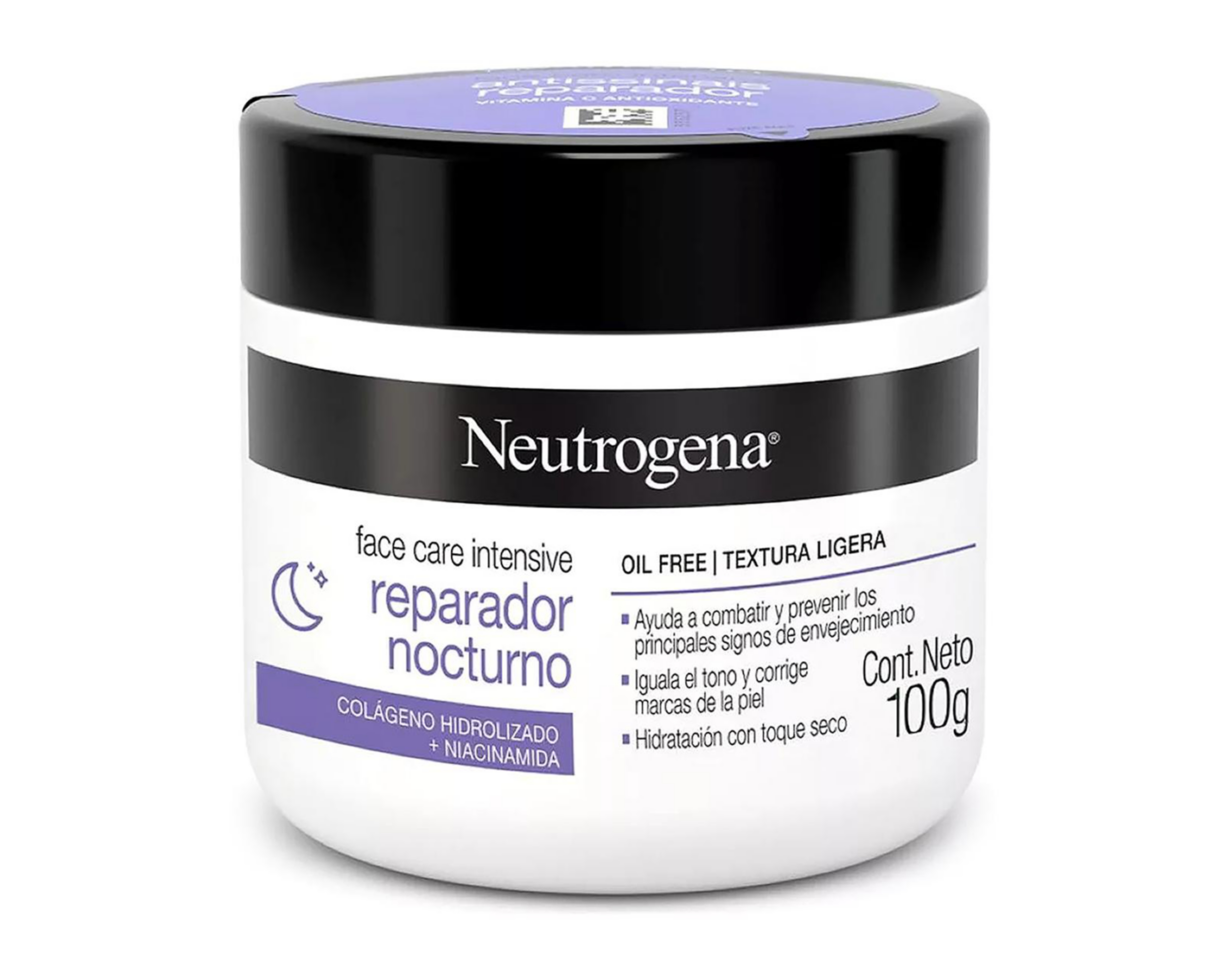 Foto 2 pulgar | Crema Facial Neutrogena Reparador Nocturno con Colágeno Hidrolizado 100 g