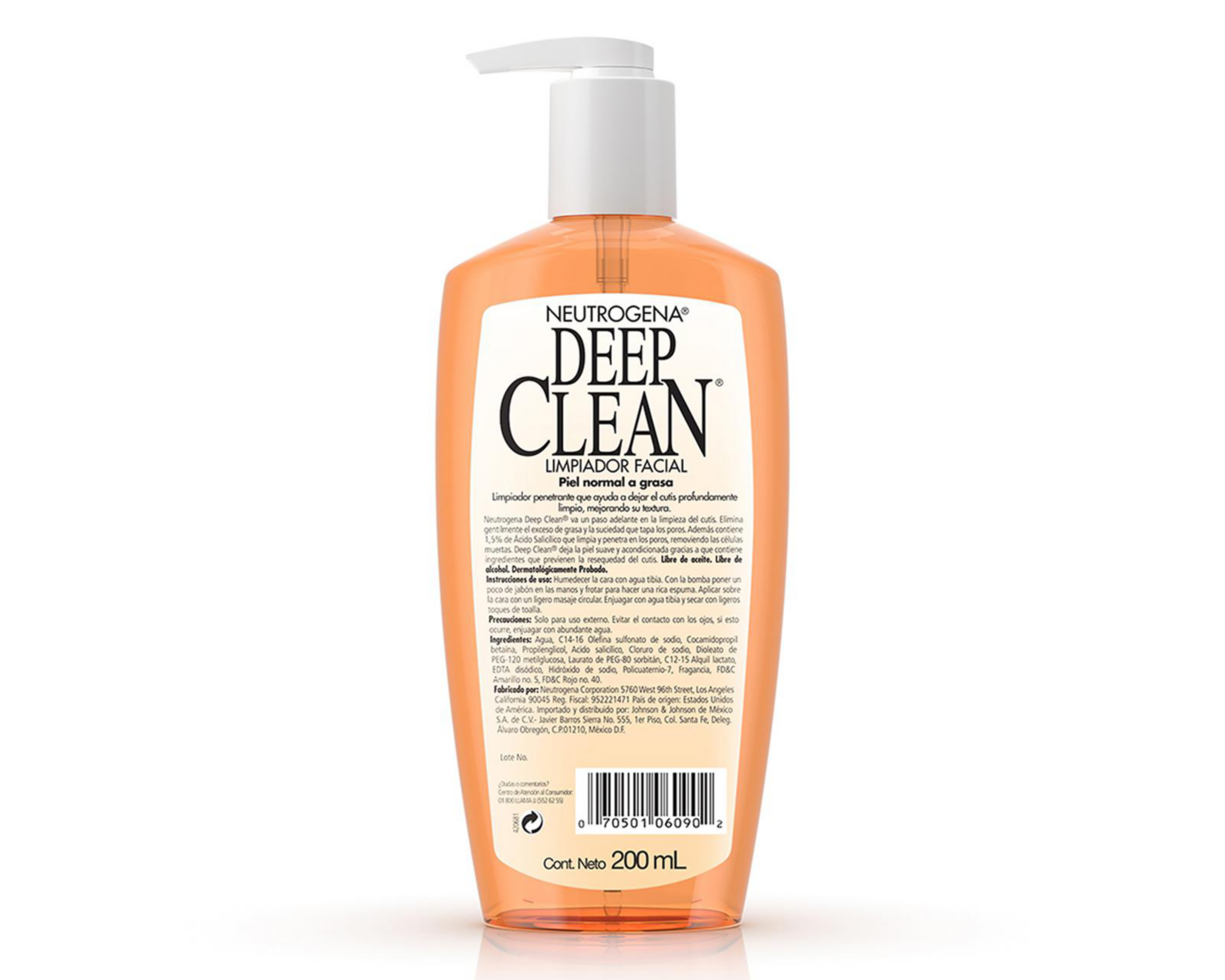 Foto 3 pulgar | Limpiador Facial Neutrogena Deep Clean 200 ml