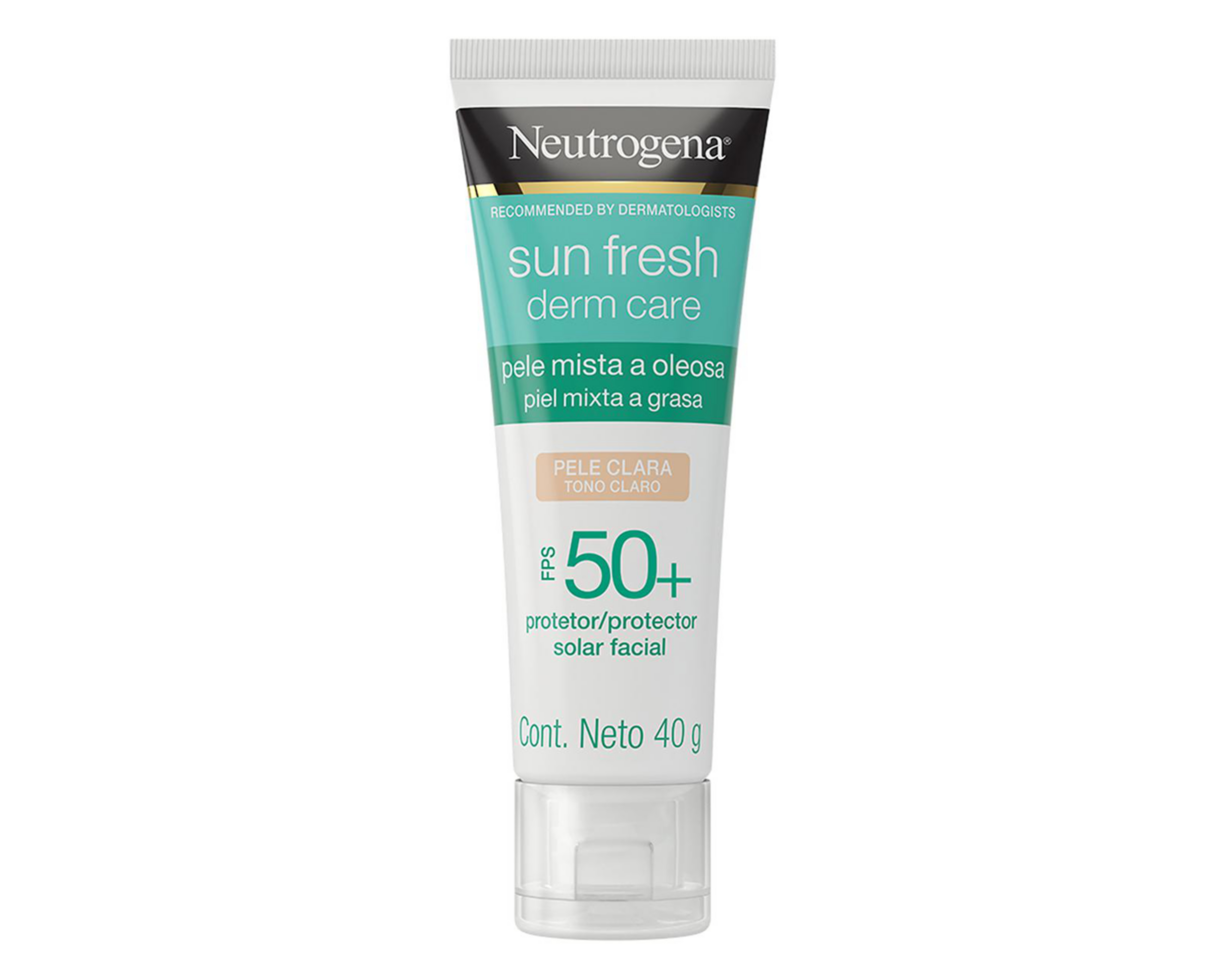 Foto 2 pulgar | Protector Solar Neutrogena Sun Fresh Derm Care Tono Claro FPS 50+ 40 g