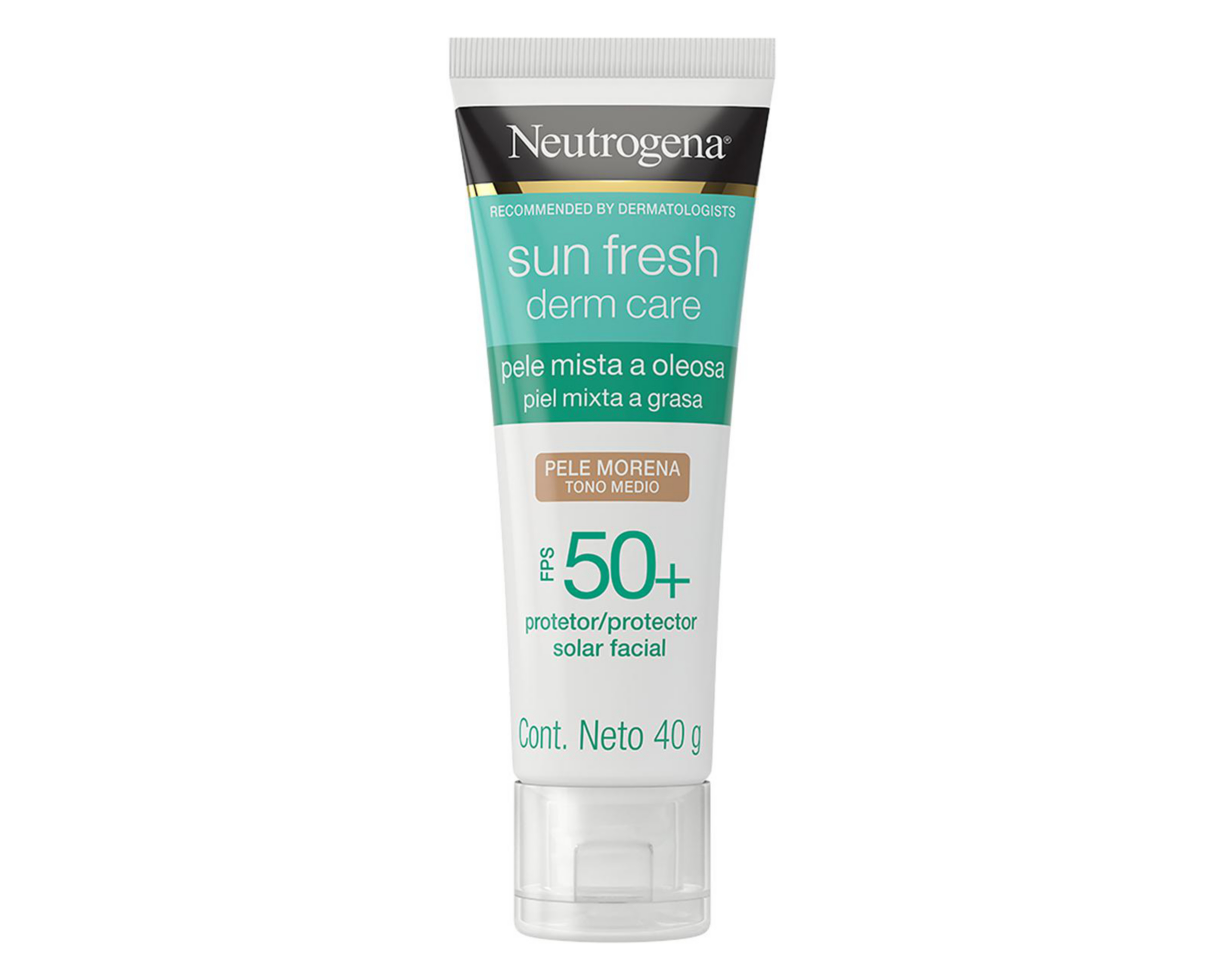 Foto 2 pulgar | Protector Solar Neutrogena Sun Fresh Derm Care Tono Medio FPS 50+ 40 g