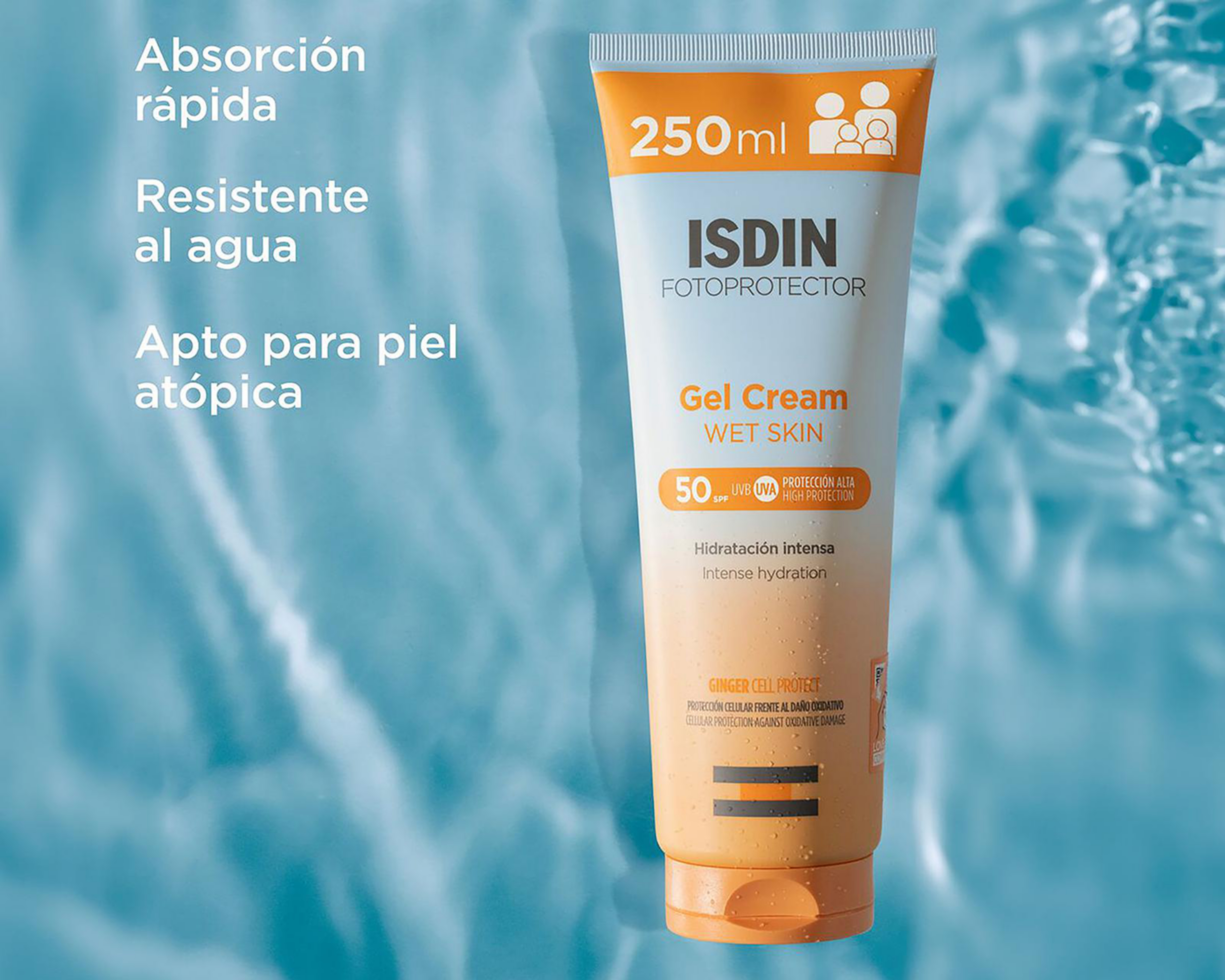 Foto 3 pulgar | Protector Solar ISDIN Gel Cream FPS 50+ 250 ml