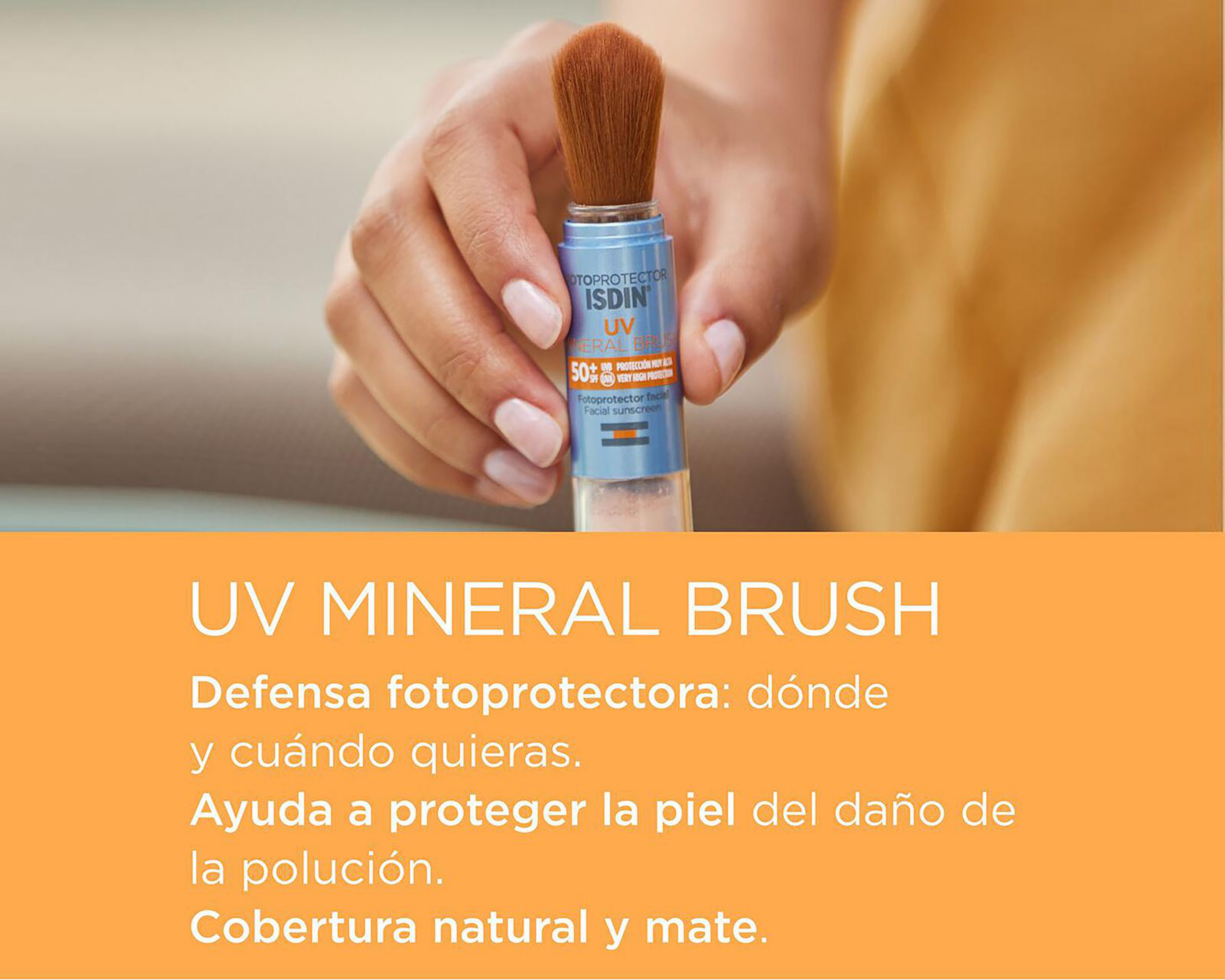 Foto 3 pulgar | Protector Solar ISDIN UV Mineral Brush FPS 50+ 2 g