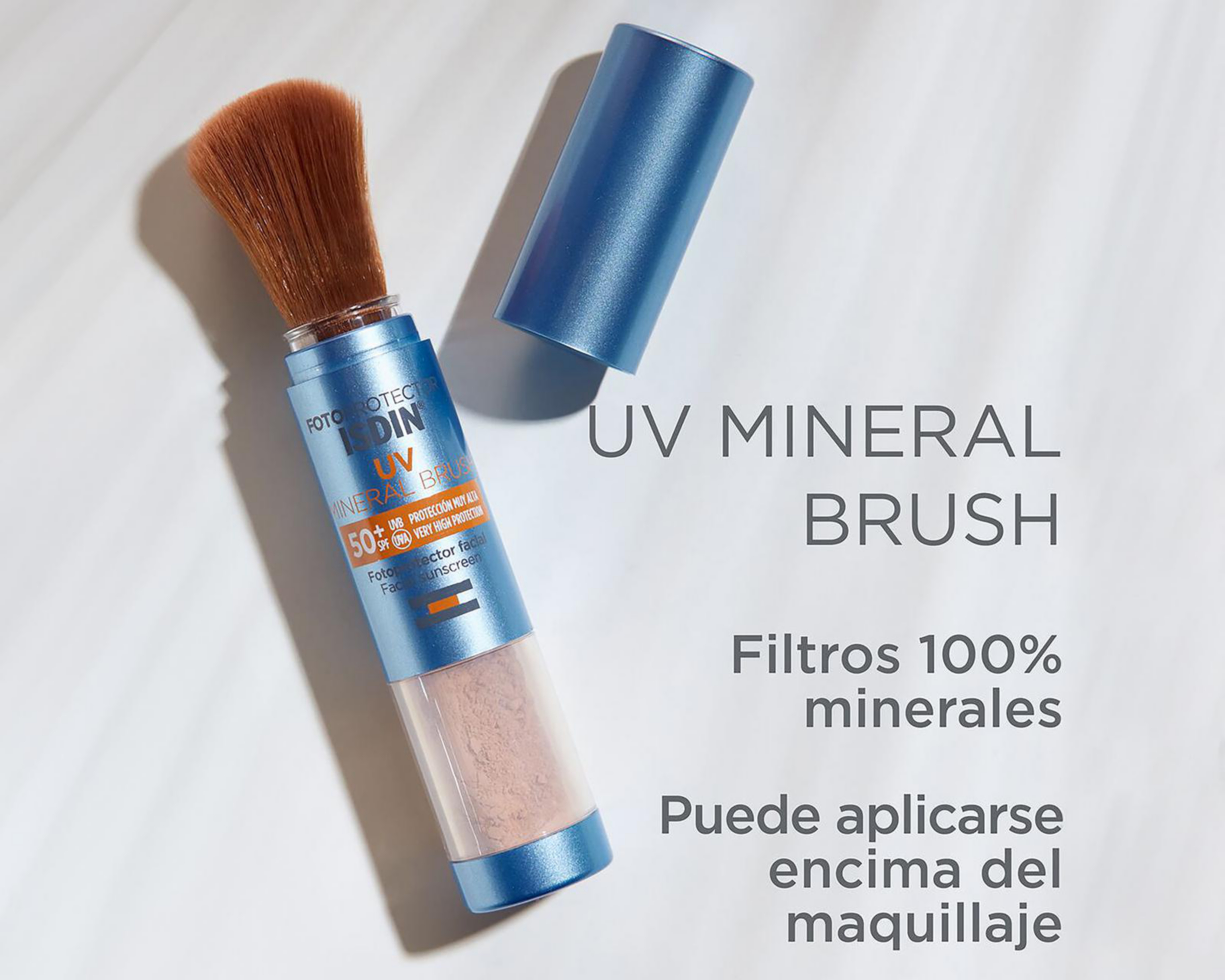 Foto 4 pulgar | Protector Solar ISDIN UV Mineral Brush FPS 50+ 2 g