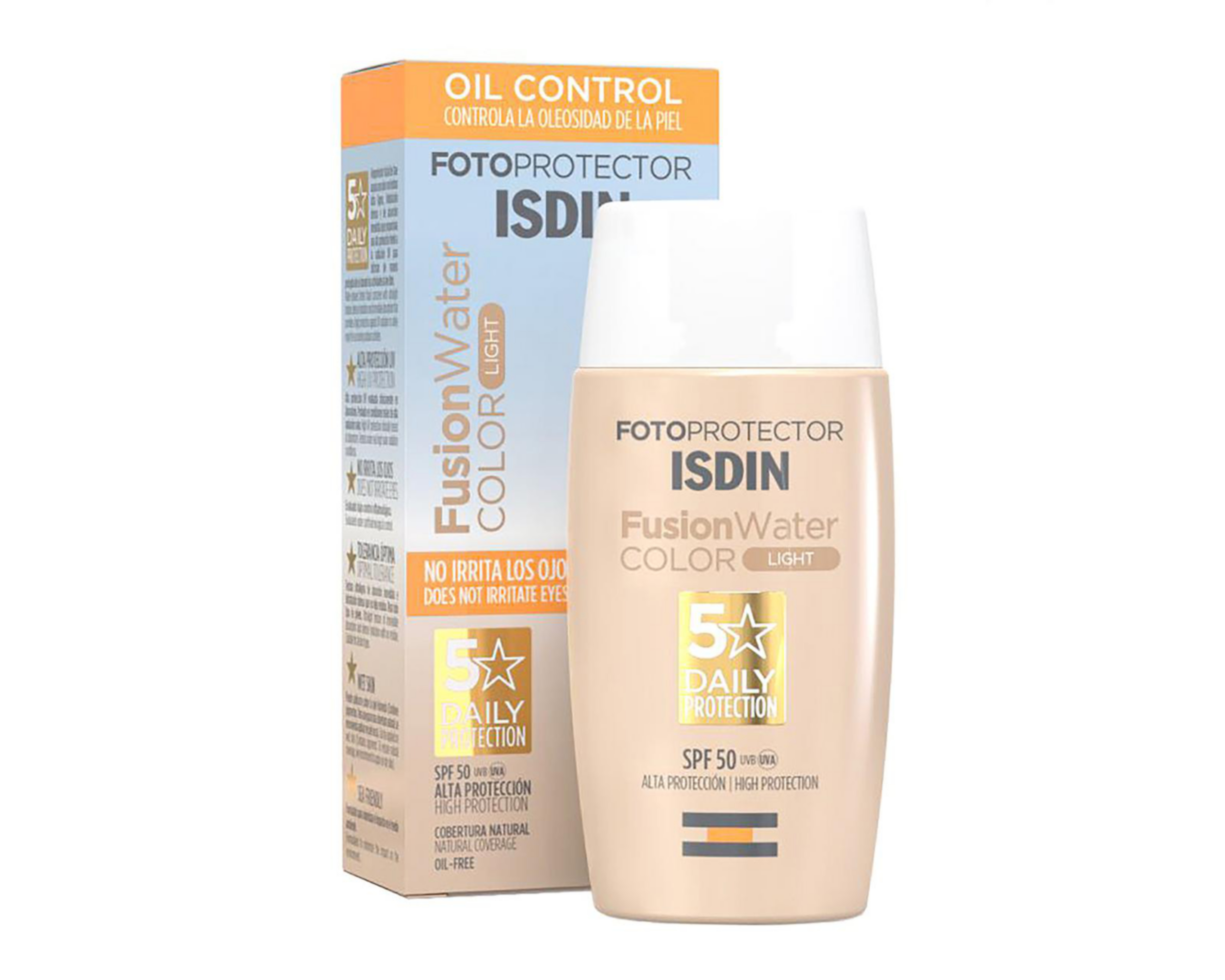 Foto 2 | Protector Solar ISDIN Fusion Water Color Tono Claro FPS 50+ 50 ml