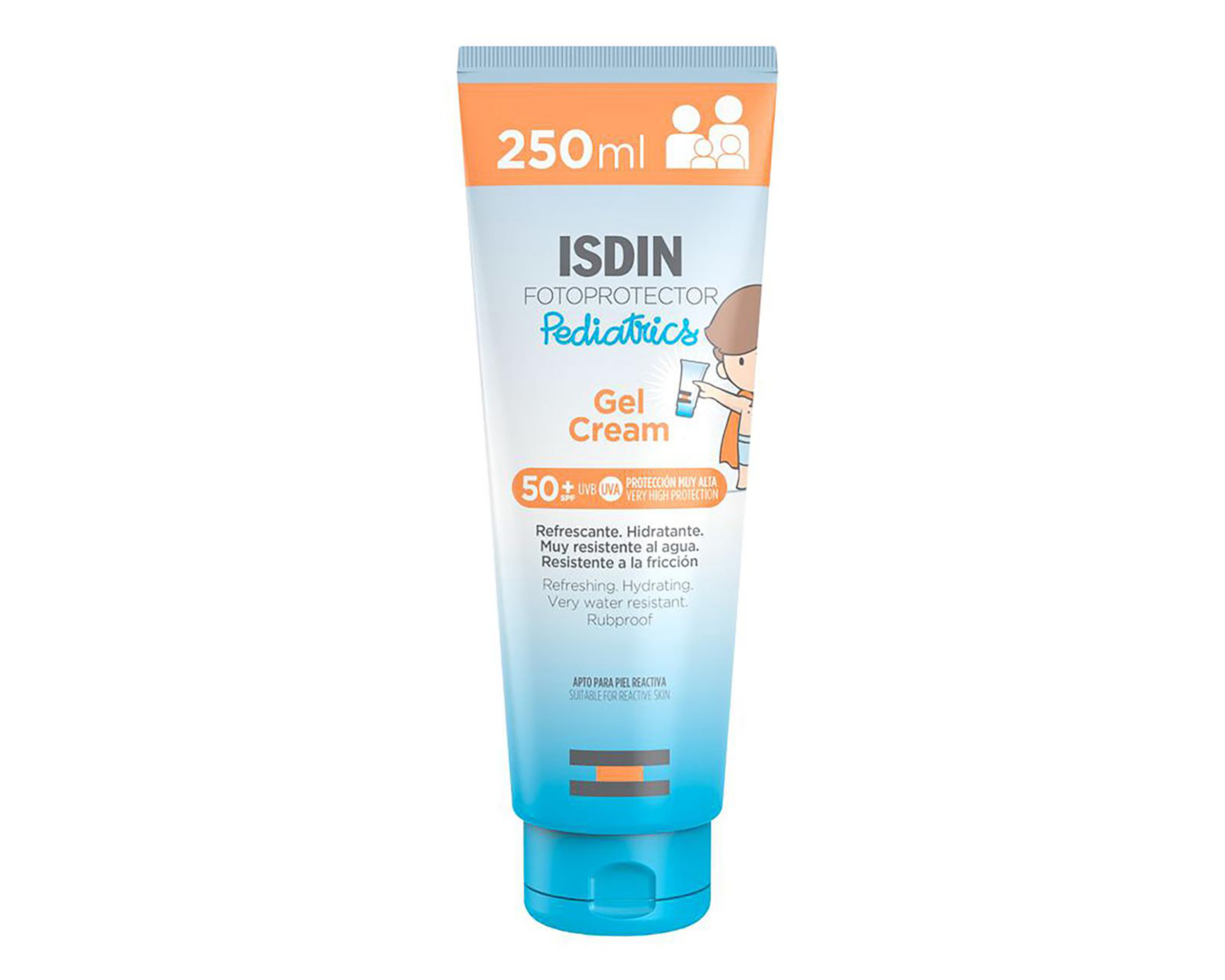 Foto 2 pulgar | Protector Solar ISDIN Gel Crema Pediatrics FPS 50+ 250 ml