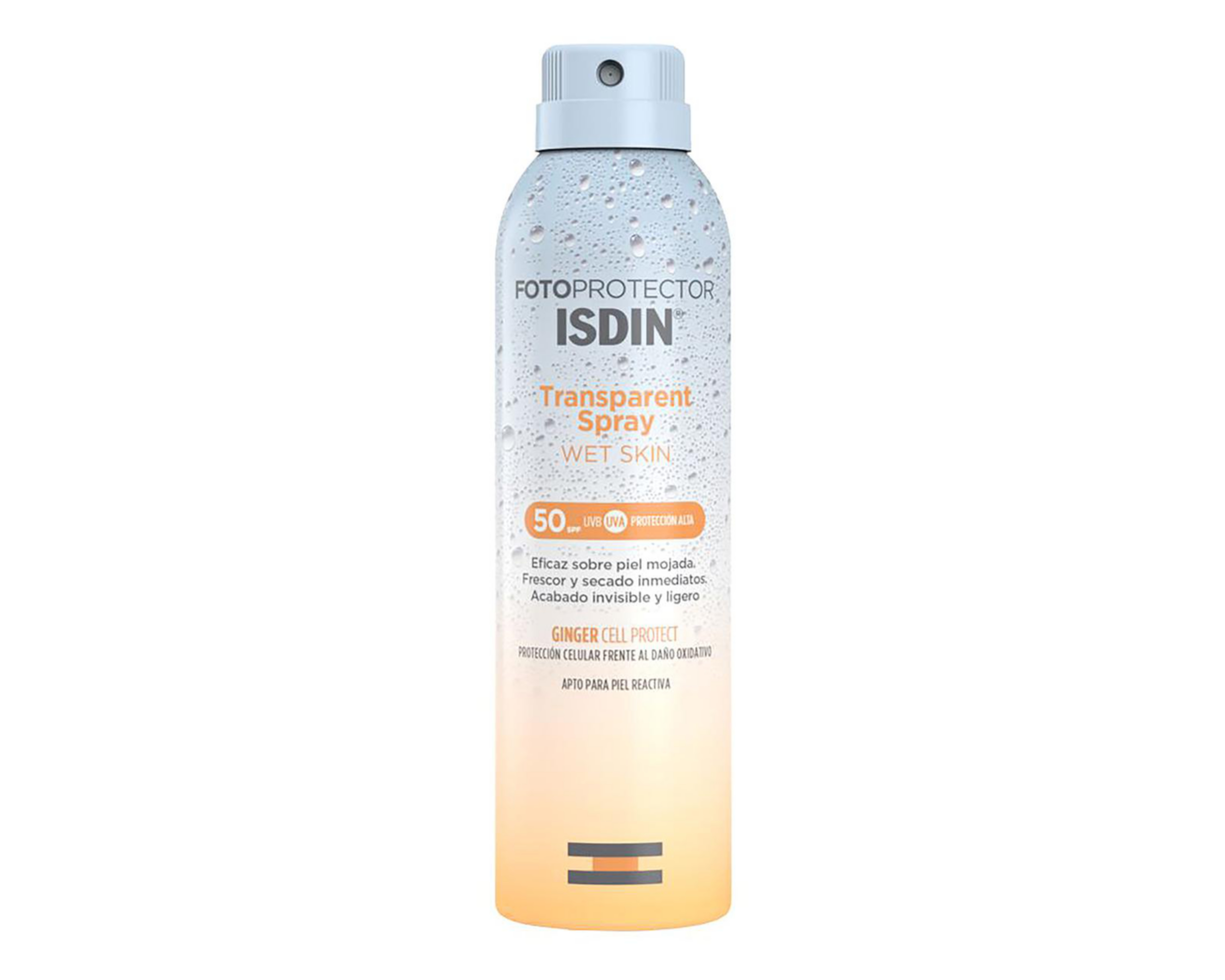 Protector Solar ISDIN Transparent Spray Wet Skin FPS 50+ 250 ml