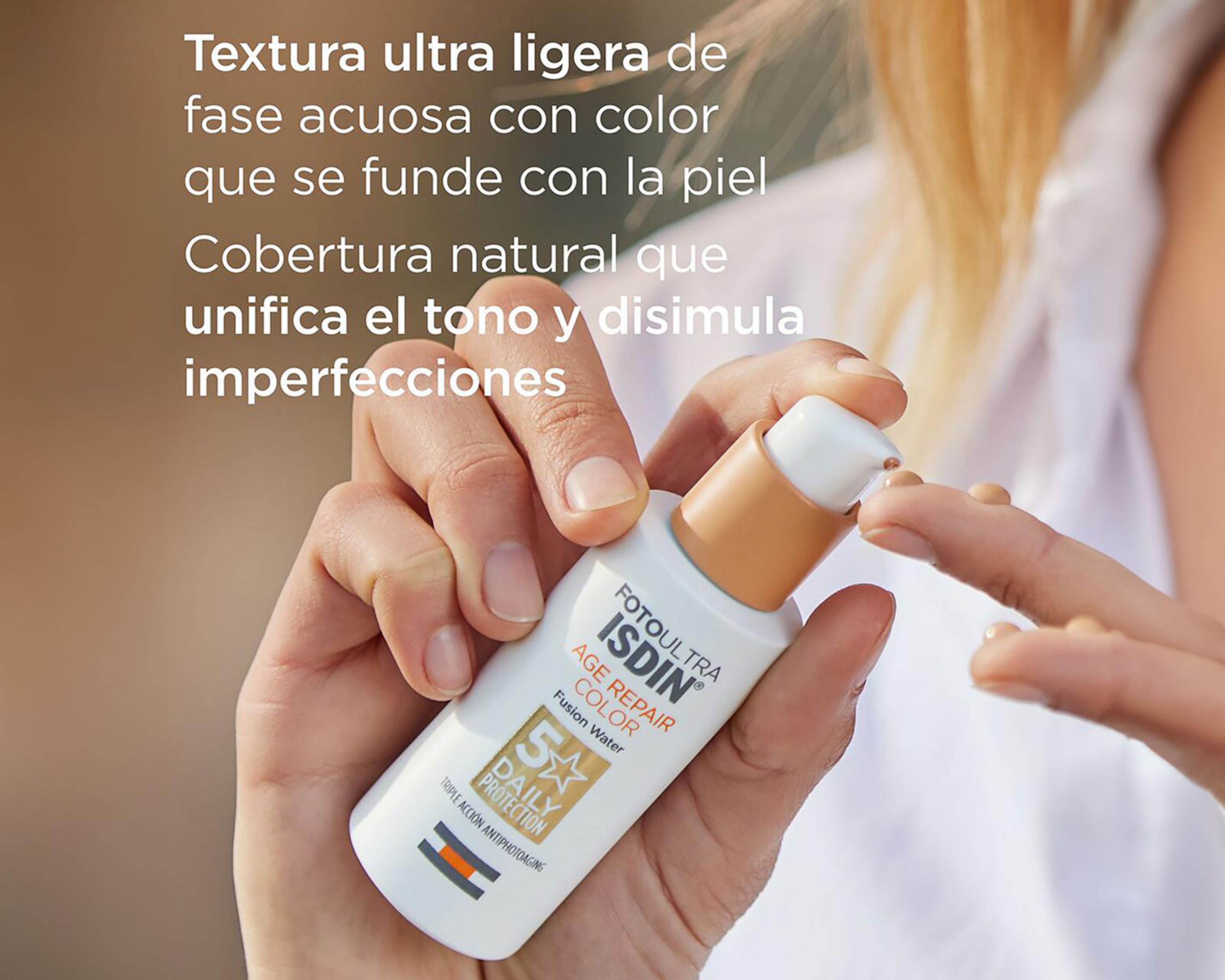 Foto 3 pulgar | Protector Solar ISDIN Age Repair Color FPS 50+ 50 ml