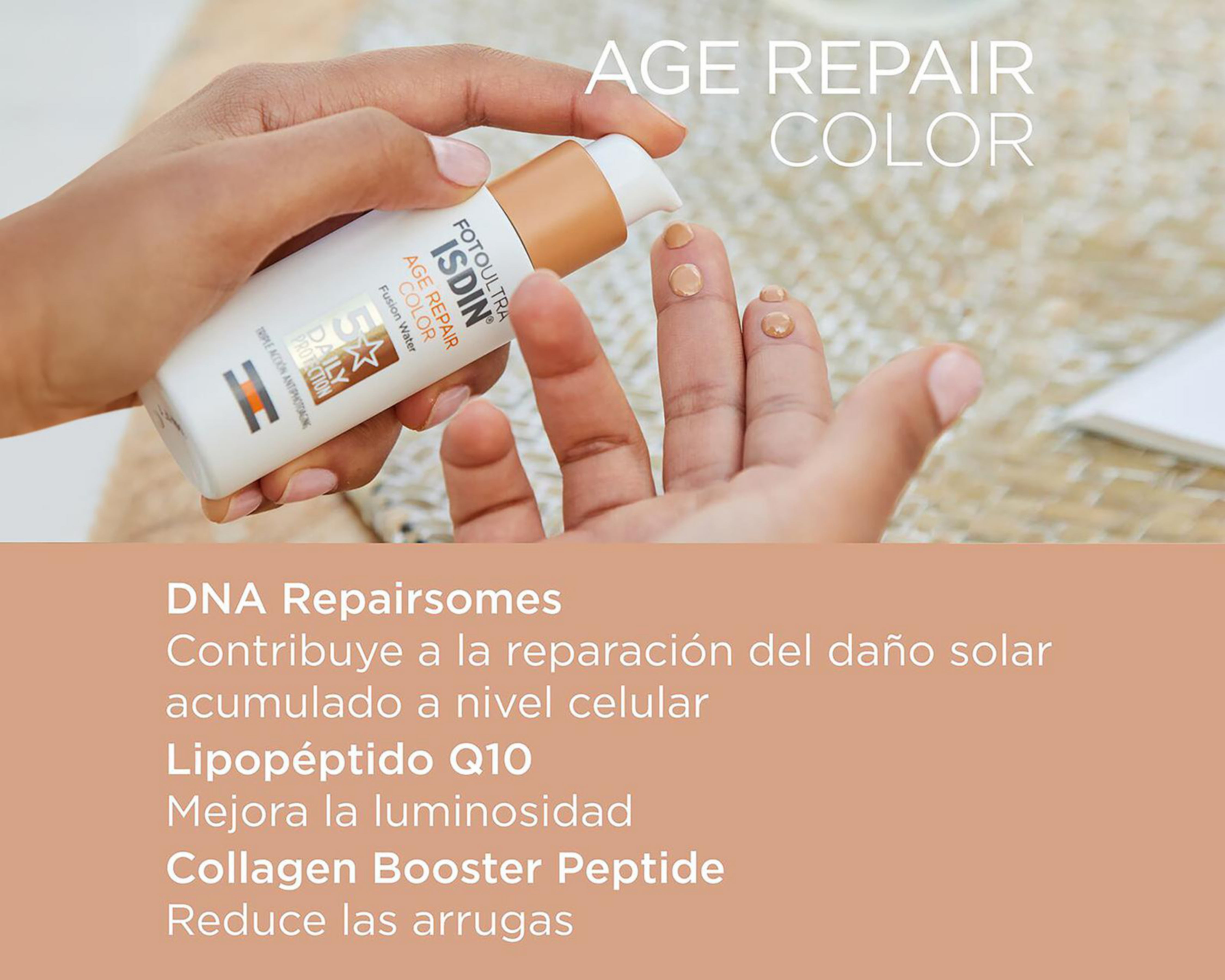 Foto 4 pulgar | Protector Solar ISDIN Age Repair Color FPS 50+ 50 ml