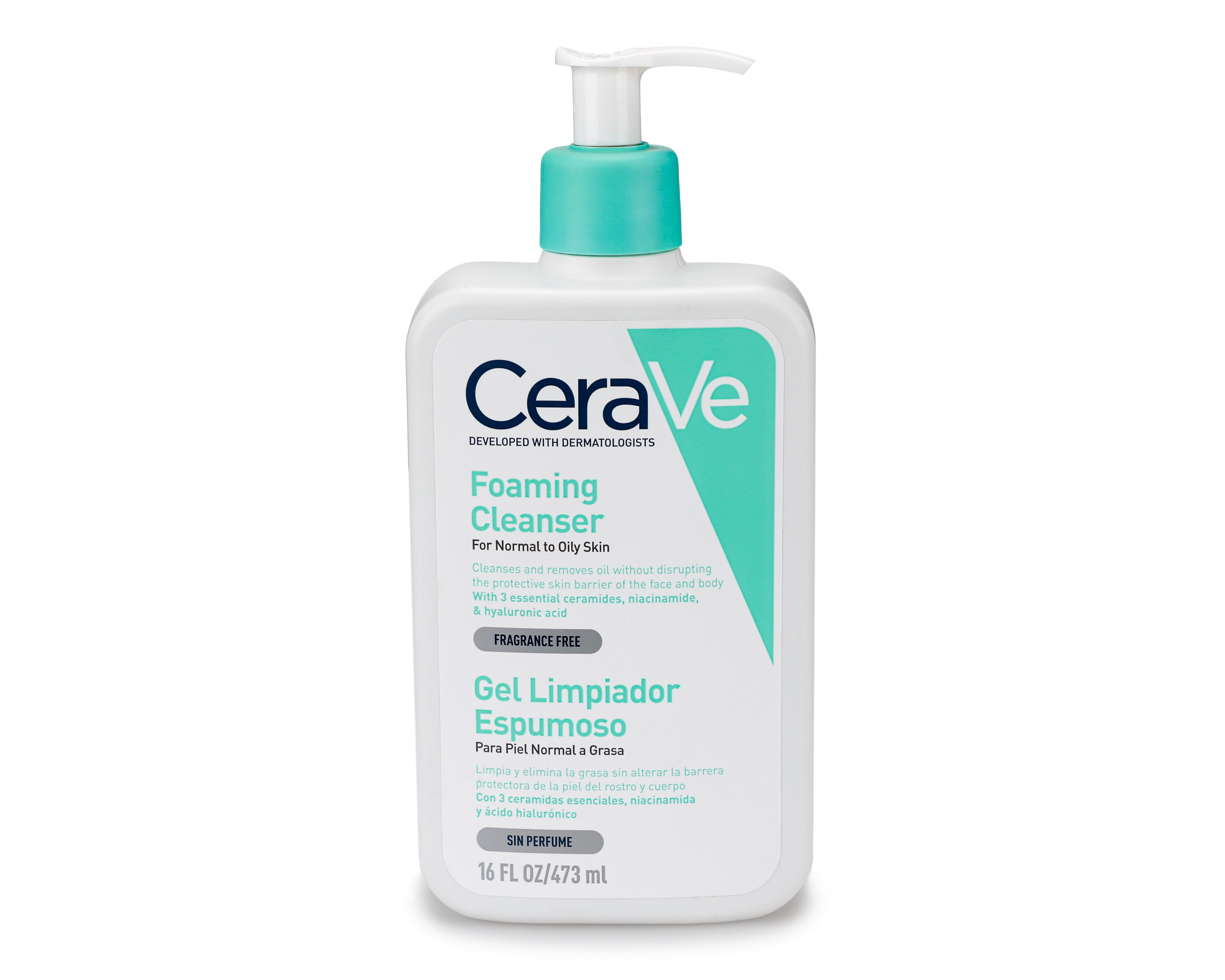 Gel Limpiador Espumoso CeraVe para Rostro 473 ml