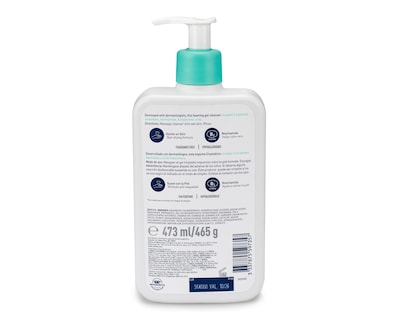 Foto 2 | Gel Limpiador Espumoso CeraVe para Rostro 473 ml