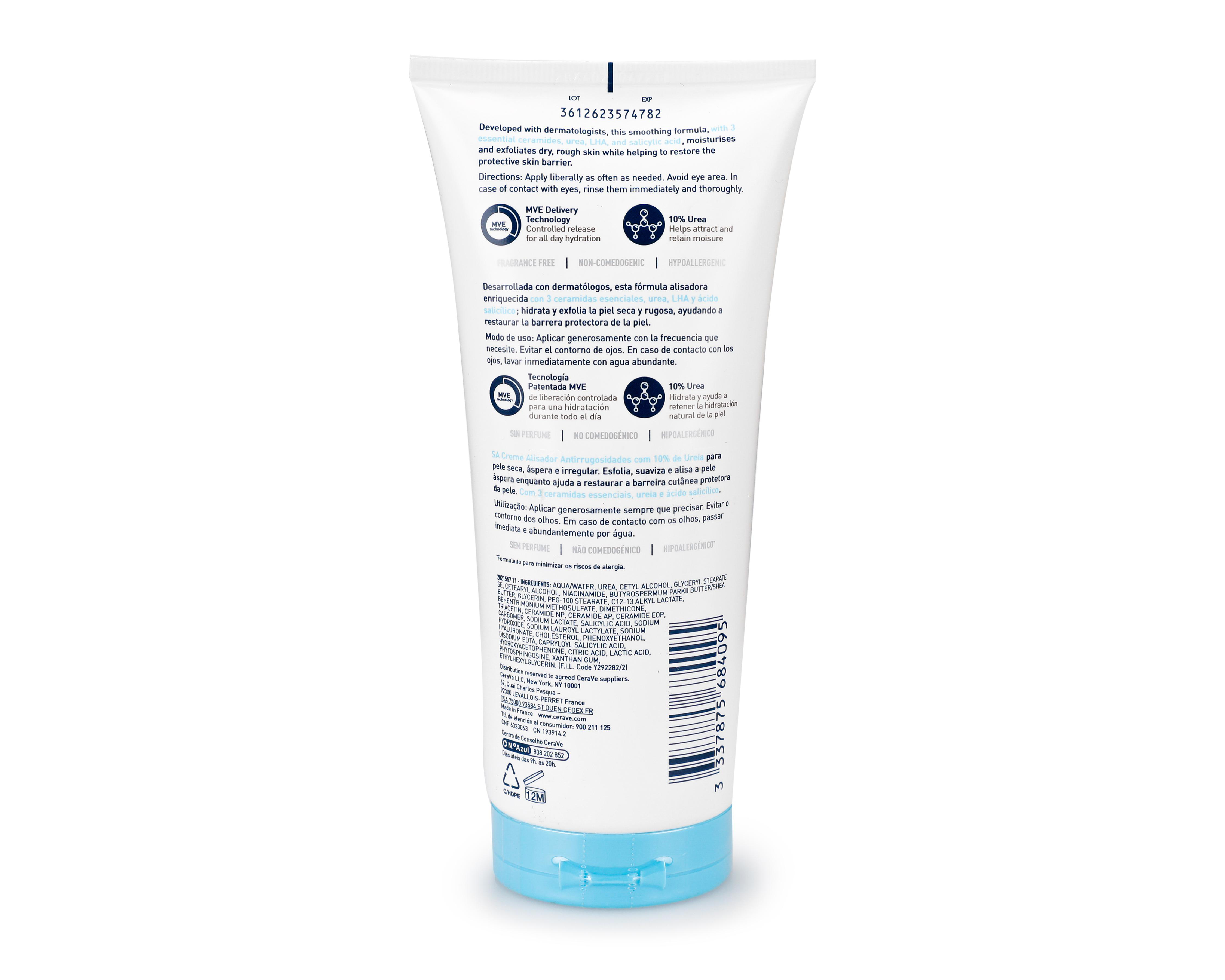Foto 3 pulgar | Crema Facial Alisadora CeraVe SA 177 ml