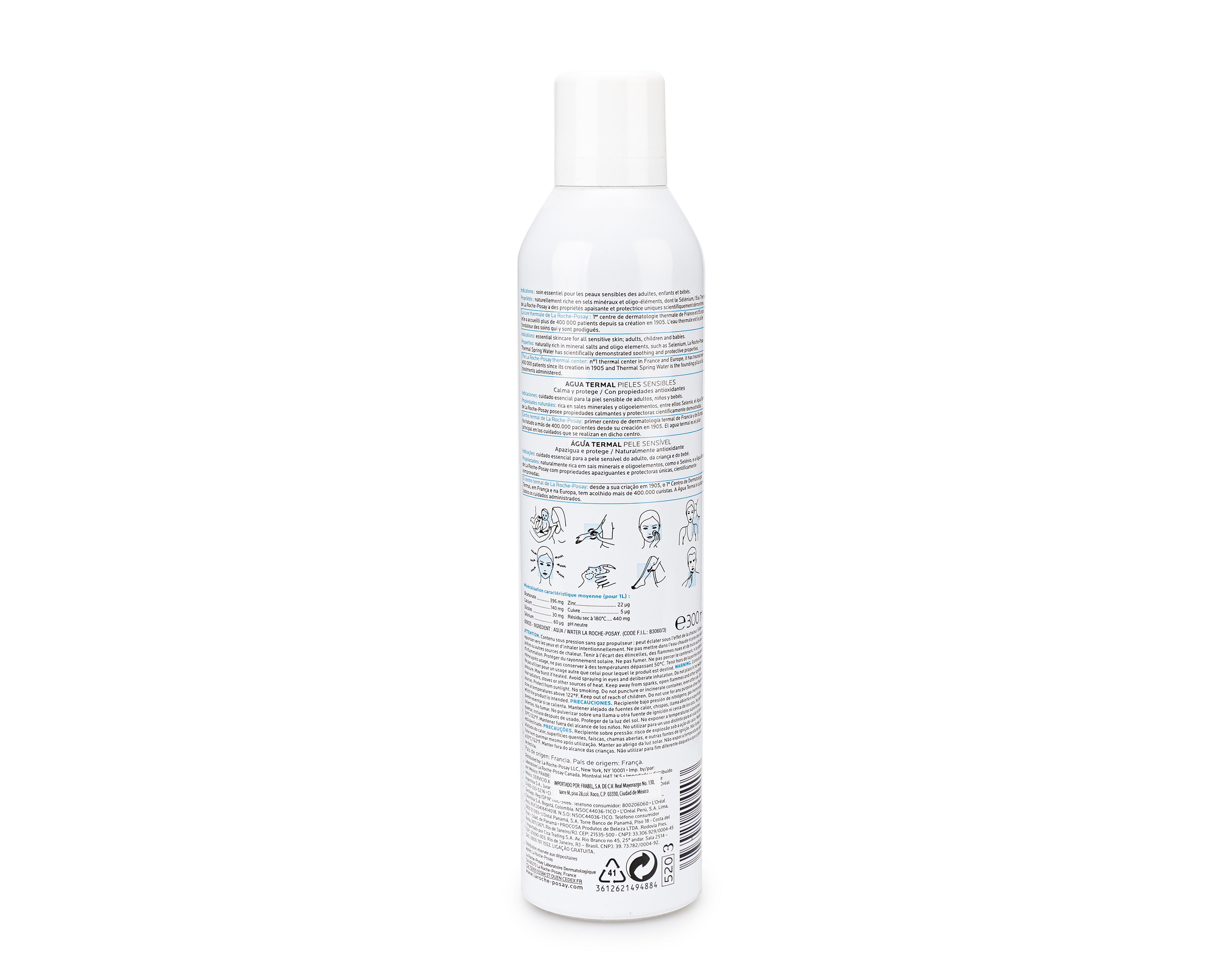 Foto 3 pulgar | Agua Termal La Roche Posay Piel Sensible 300 ml