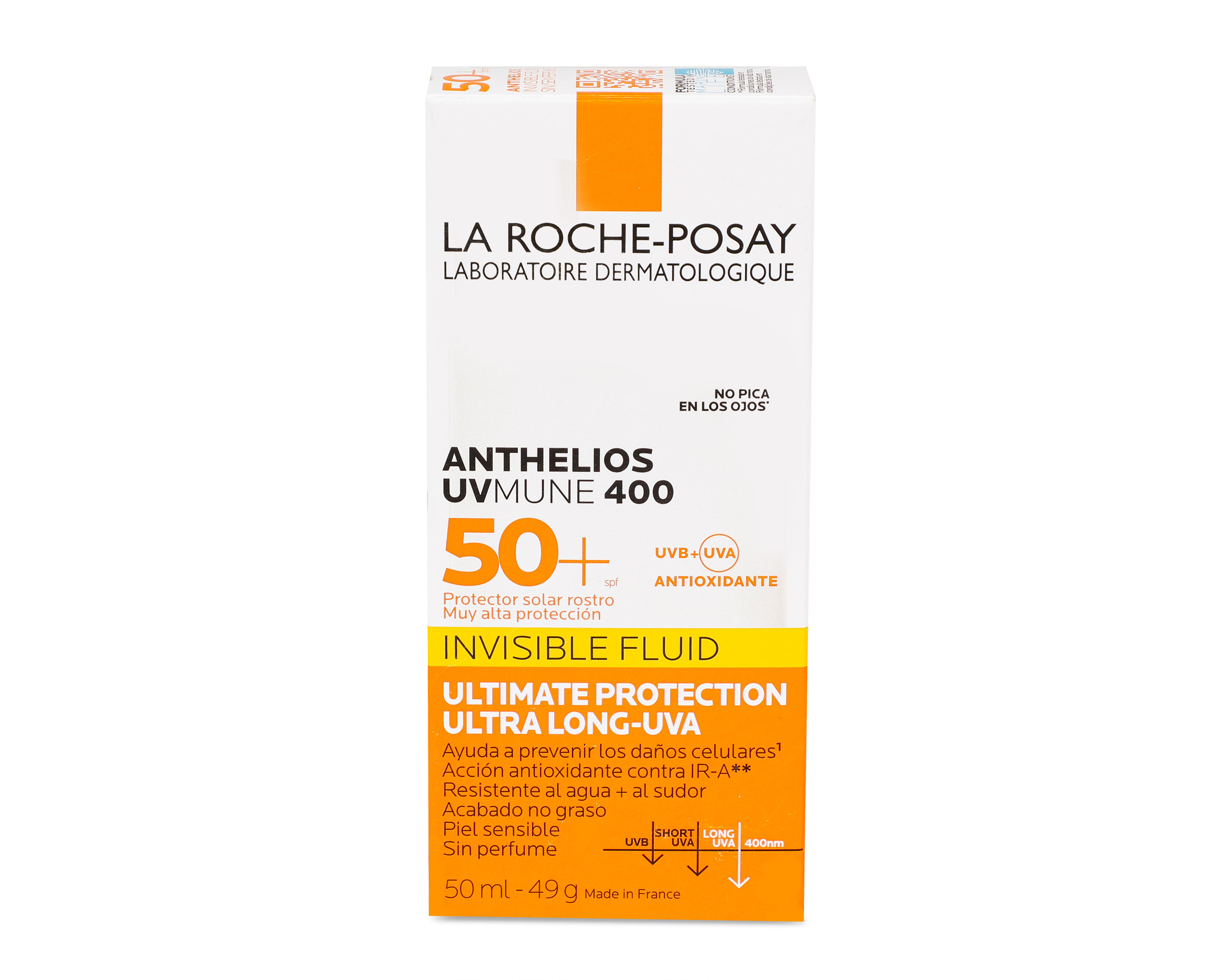 Protector Solar La Roche Posay Anthelios FPS 50+ Invisible Fluid 50 ml