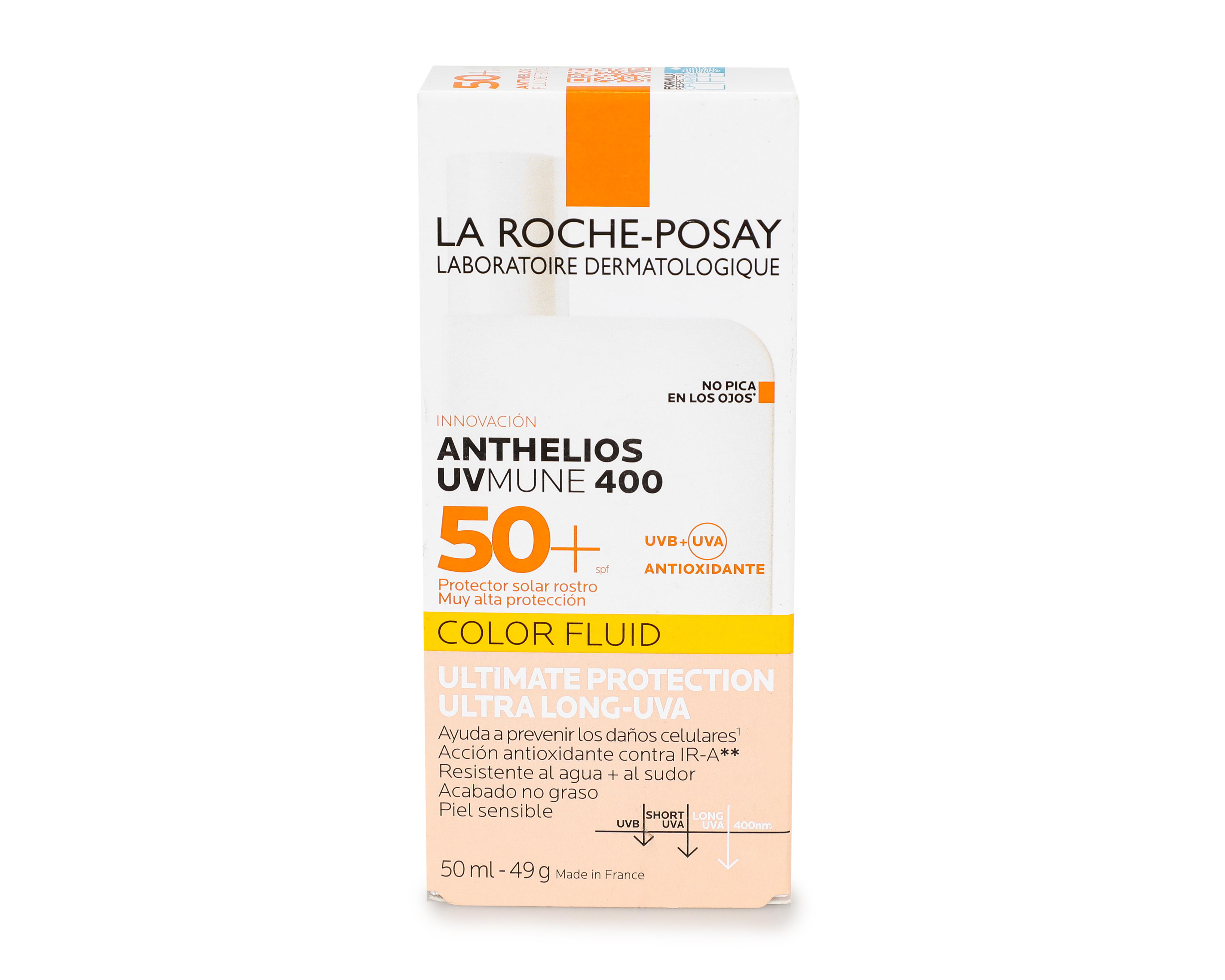 Foto 2 pulgar | Protector Solar La Roche Posay Anthelios FPS 50+ Color Fluid 50 ml