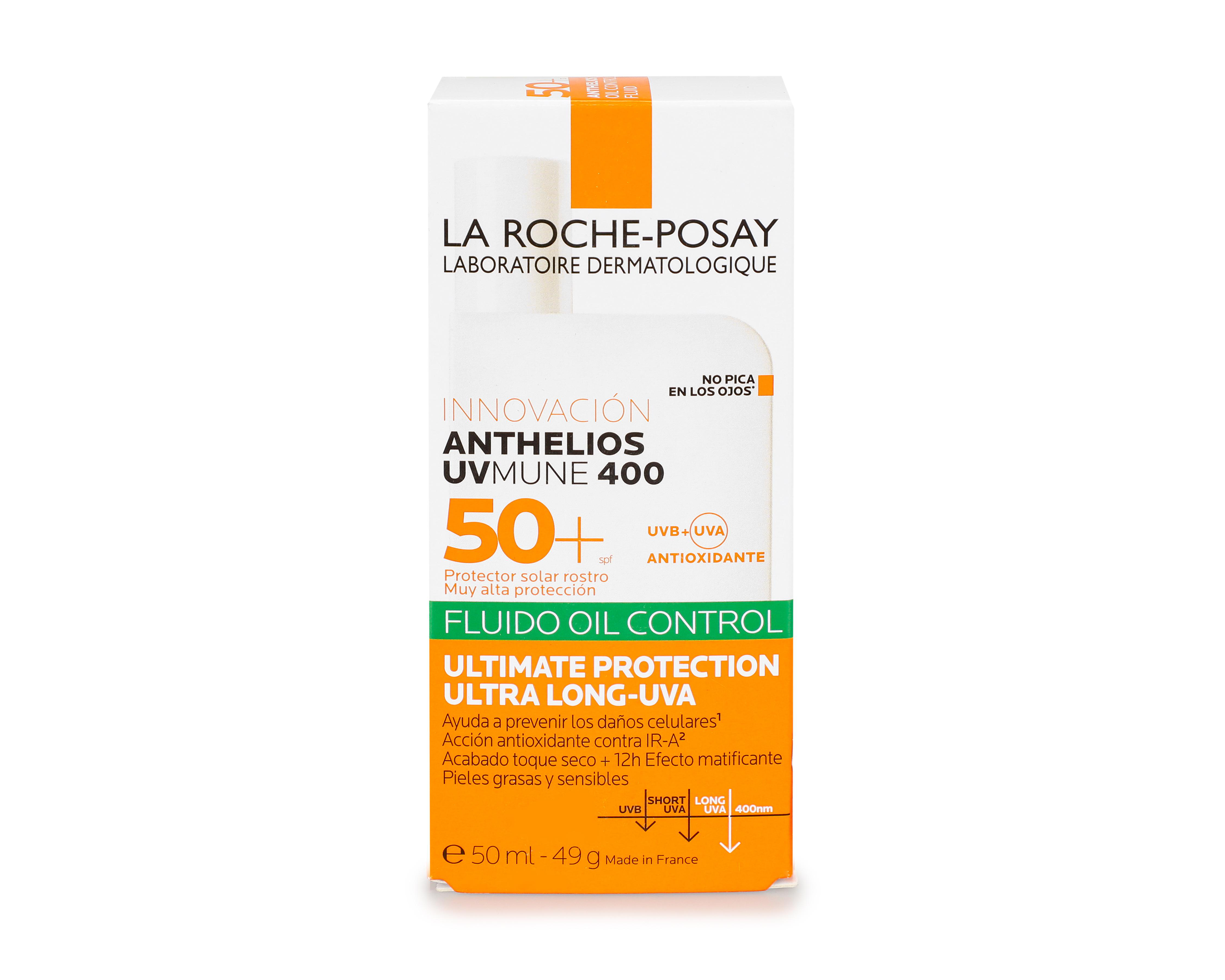 Protector Solar La Roche Posay Anthelios FPS 50+ Fluido Oil Control 50 ml $639