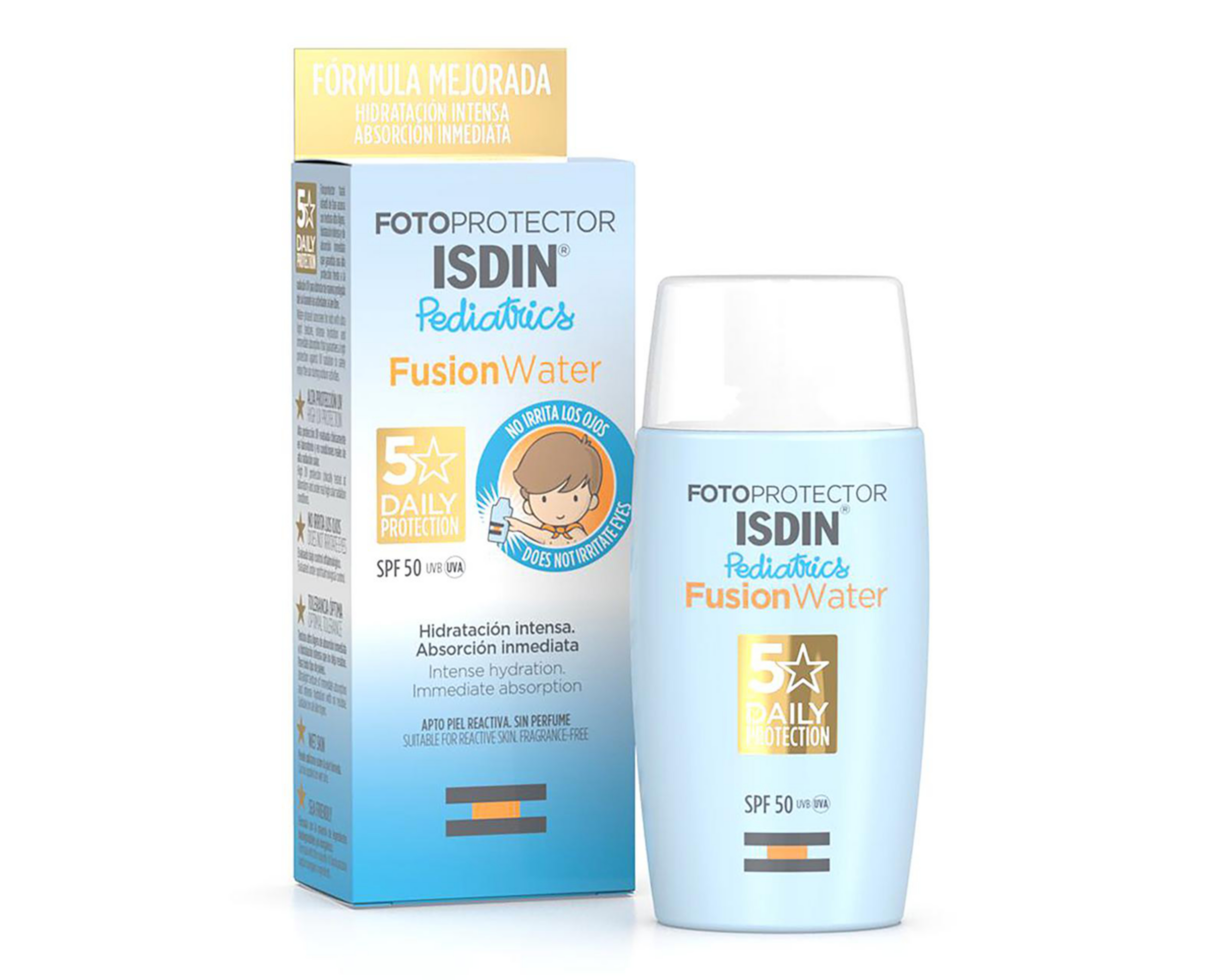 Foto 2 pulgar | Protector Solar ISDIN Fusion Water Pediatrics FPS 50+ 50 ml