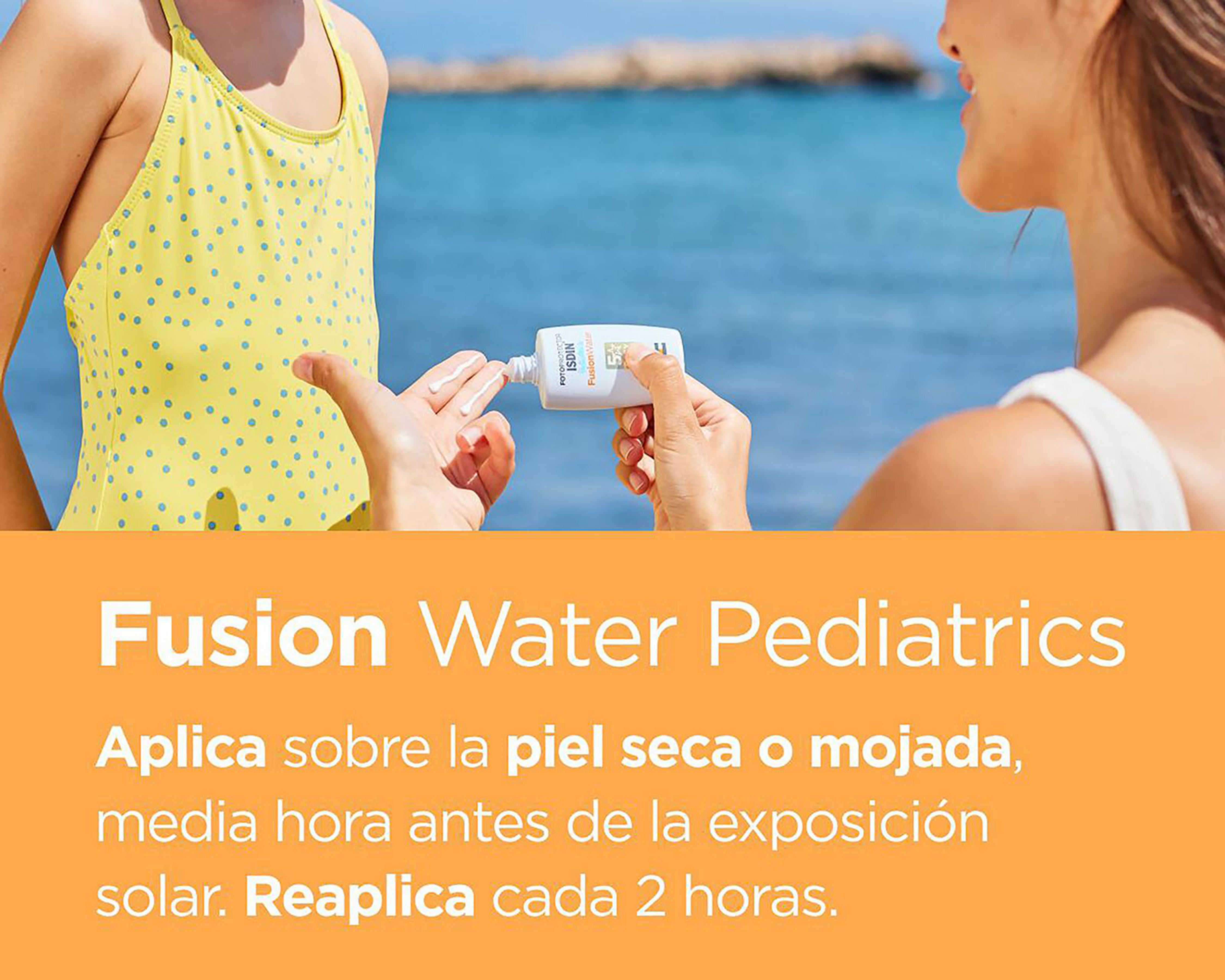 Foto 3 pulgar | Protector Solar ISDIN Fusion Water Pediatrics FPS 50+ 50 ml