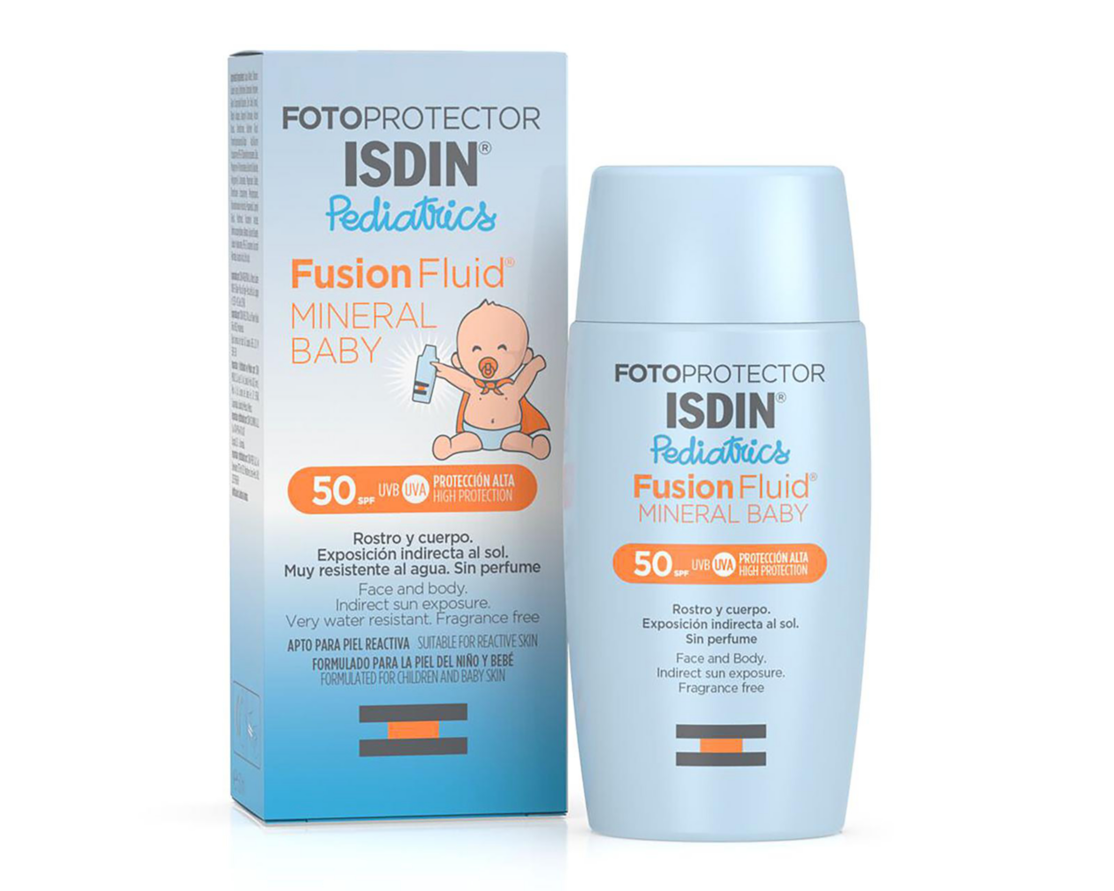 Foto 2 pulgar | Protector Solar ISDIN Fusion Fluid Mineral Baby Pediatrics FPS 50+ 50 ml