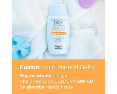 Foto 2 | Protector Solar ISDIN Fusion Fluid Mineral Baby Pediatrics FPS 50+ 50 ml