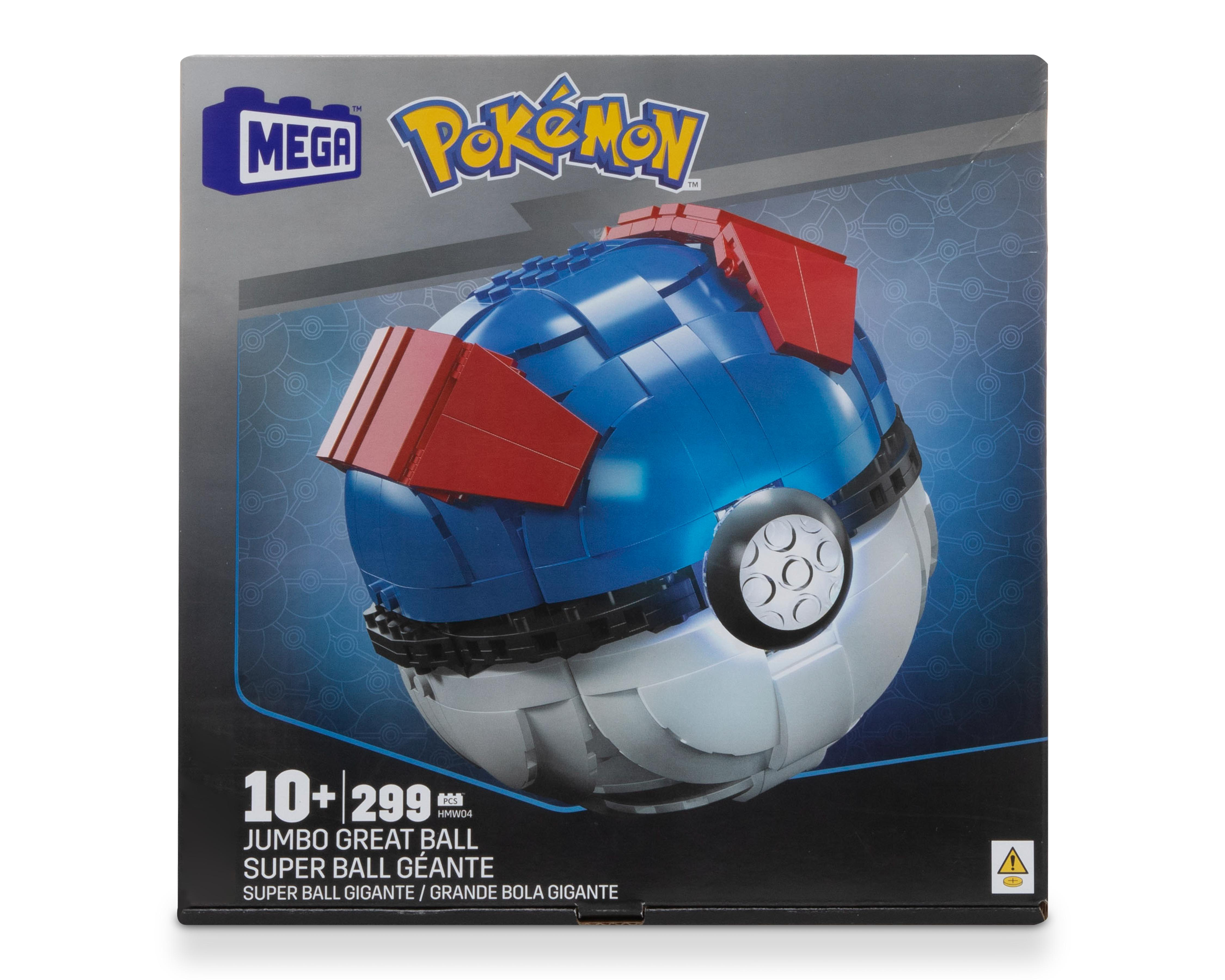 Bloques de Construcción Mega Pokémon Super Ball Gigante 299 Piezas