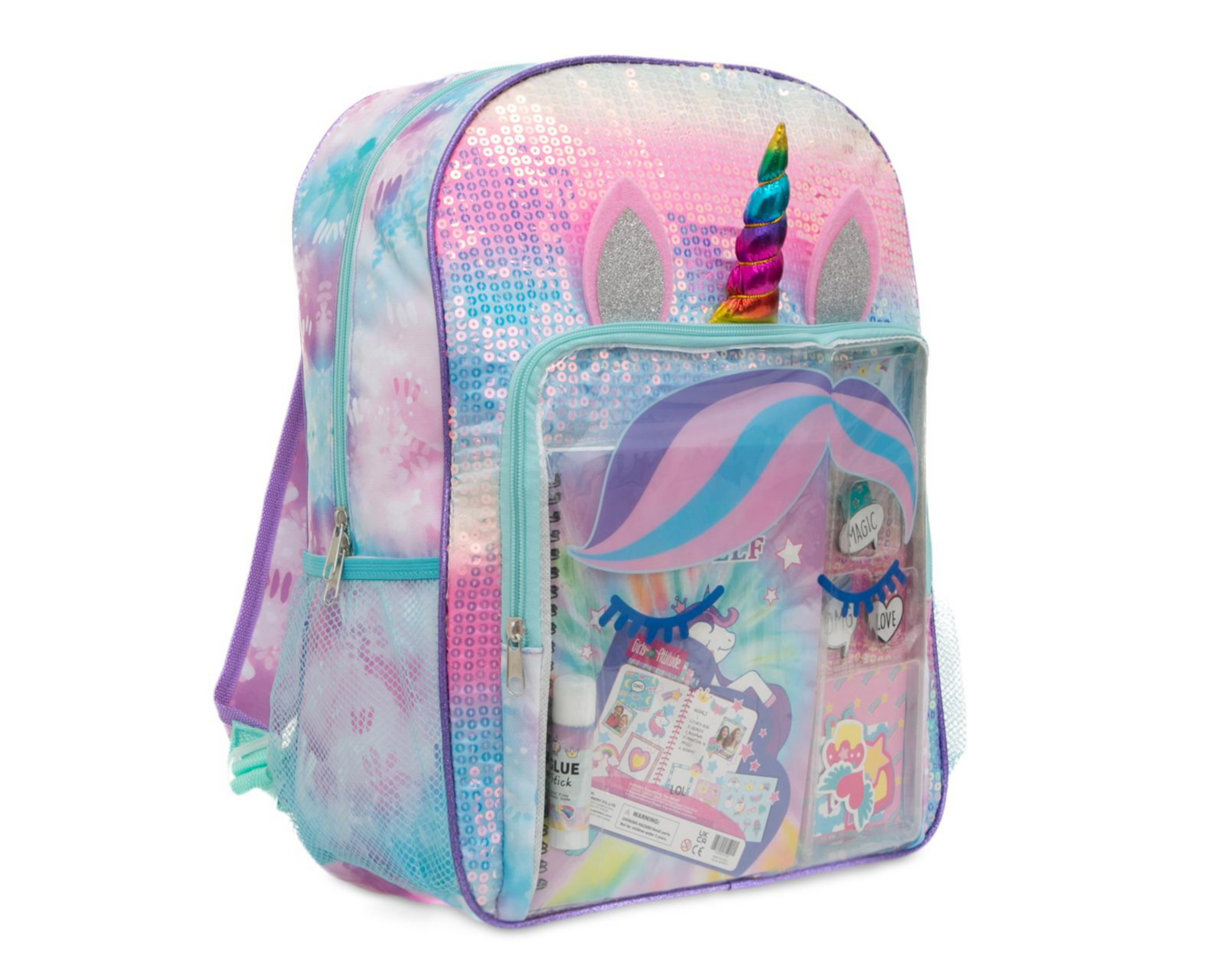 Foto 3 pulgar | Mochila Escolar Girls Attitude con Accesorios