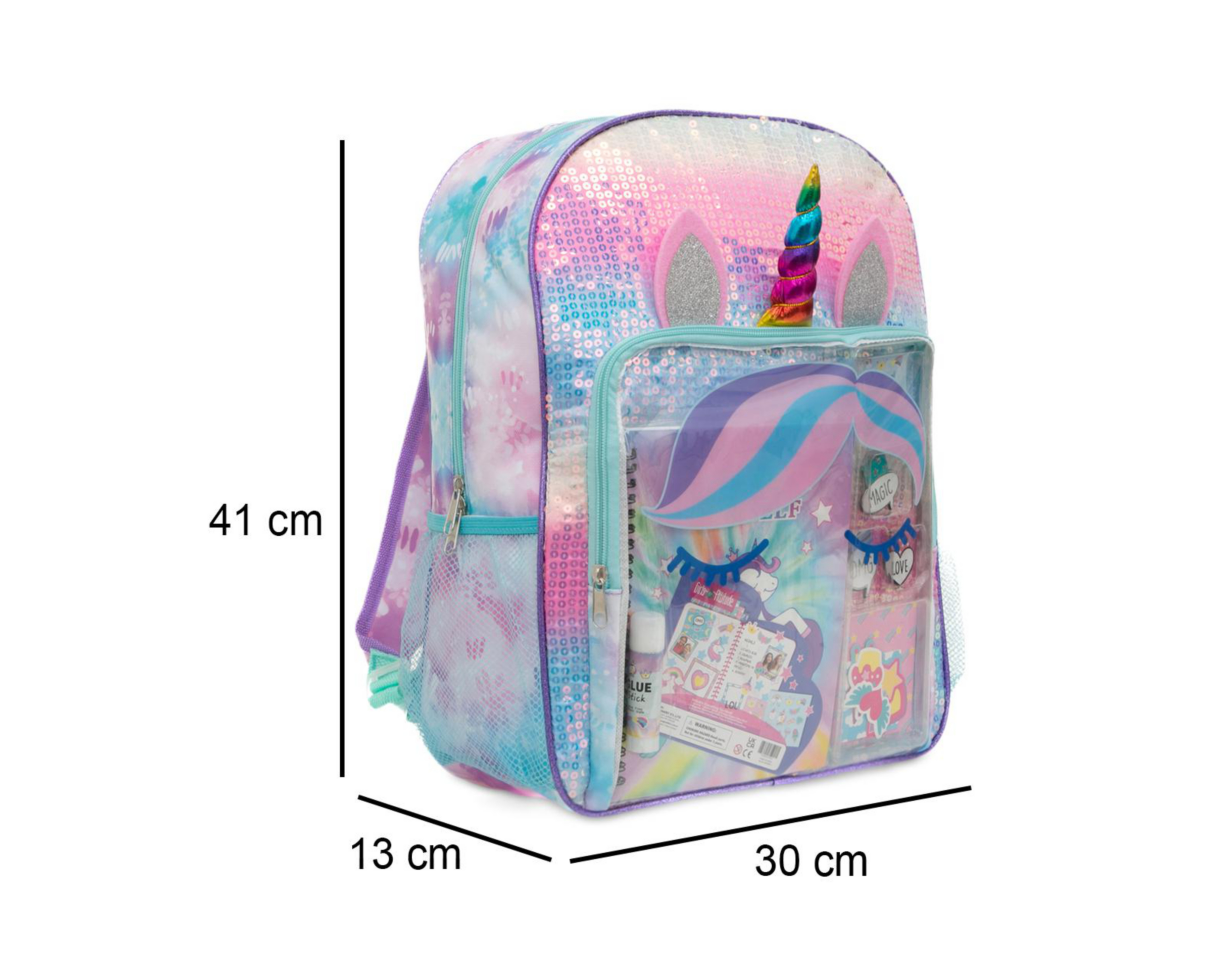Foto 8 pulgar | Mochila Escolar Girls Attitude con Accesorios