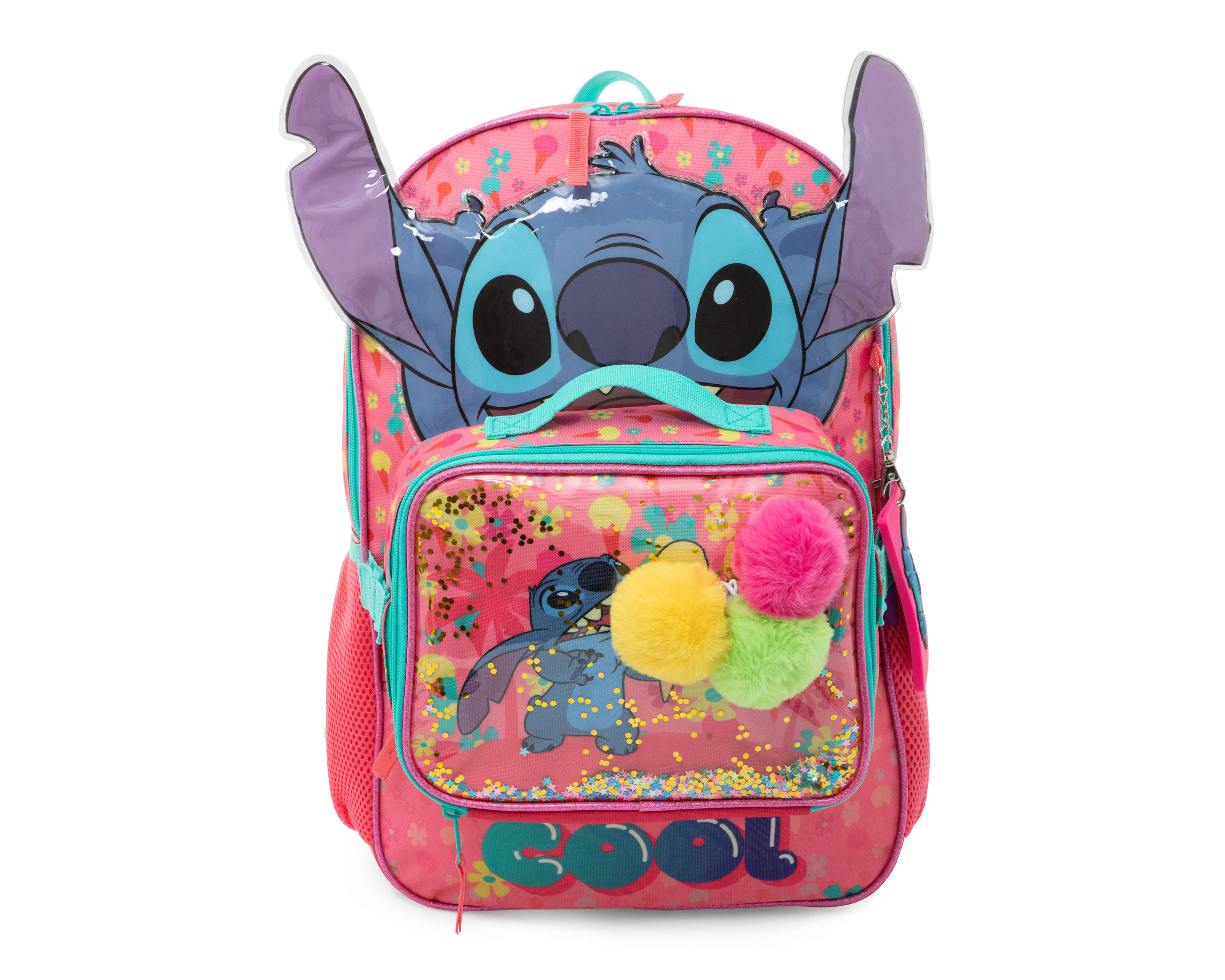 Foto 3 pulgar | Mochila Disney Stitch con Lonchera y Lapicera