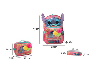 Foto 8 | Mochila Disney Stitch con Lonchera y Lapicera