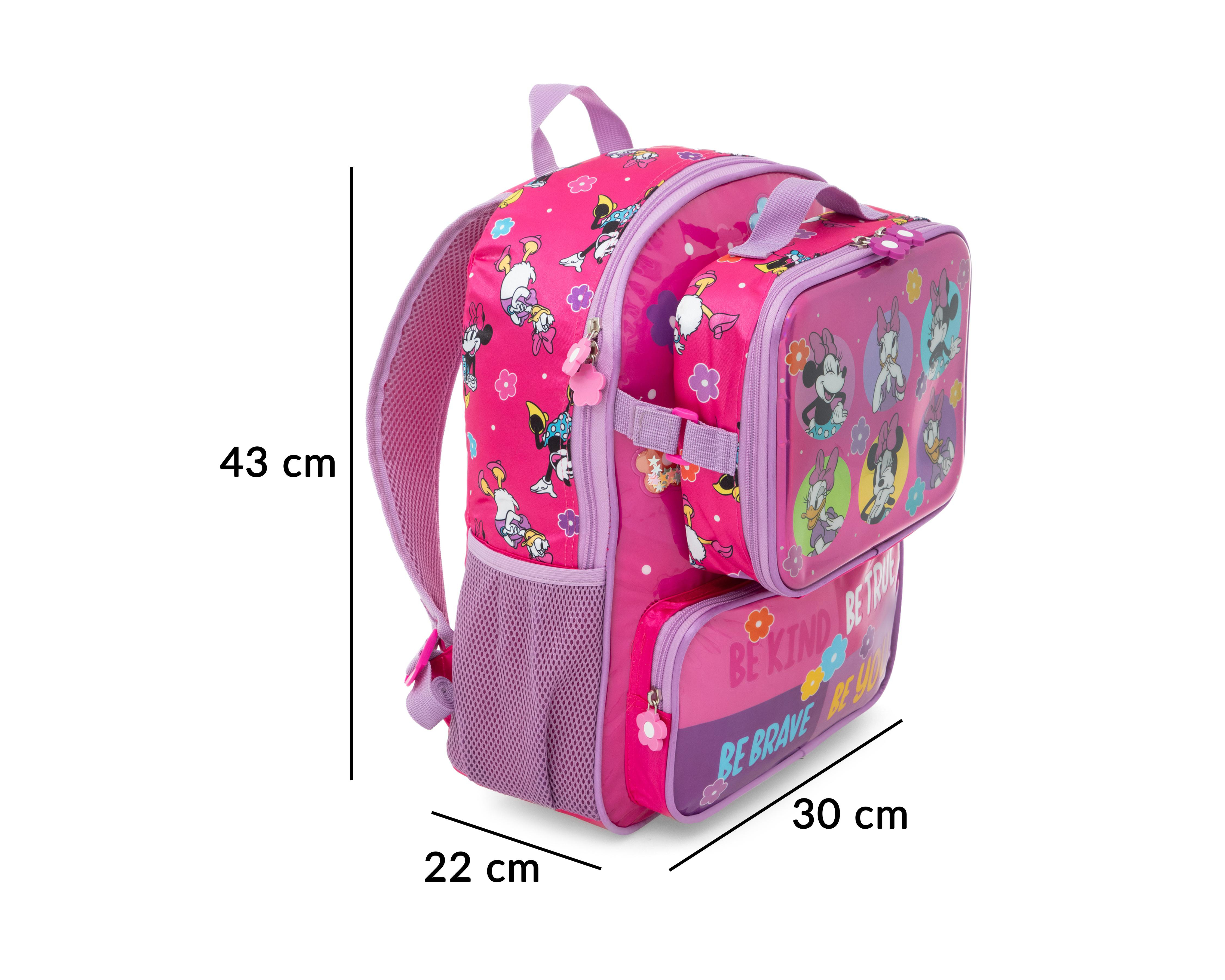 Foto 9 pulgar | Mochila Disney Minnie Mouse con Lonchera